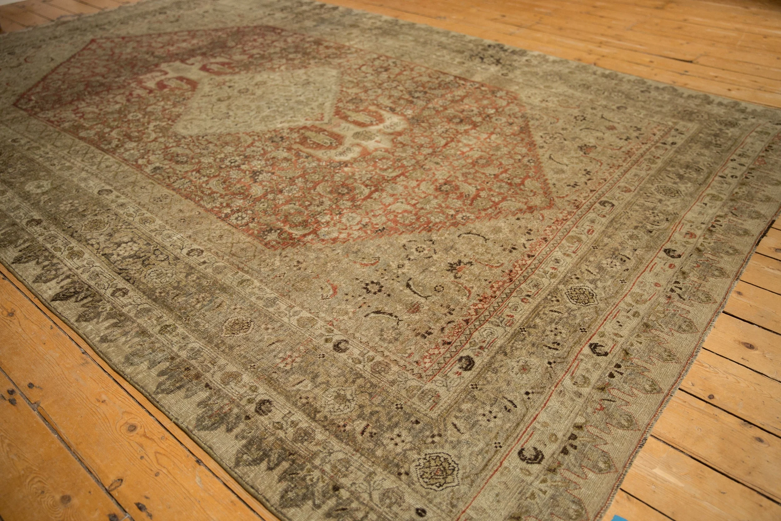 7.5x11.5 Antique Distressed Bijar Carpet - Image 5