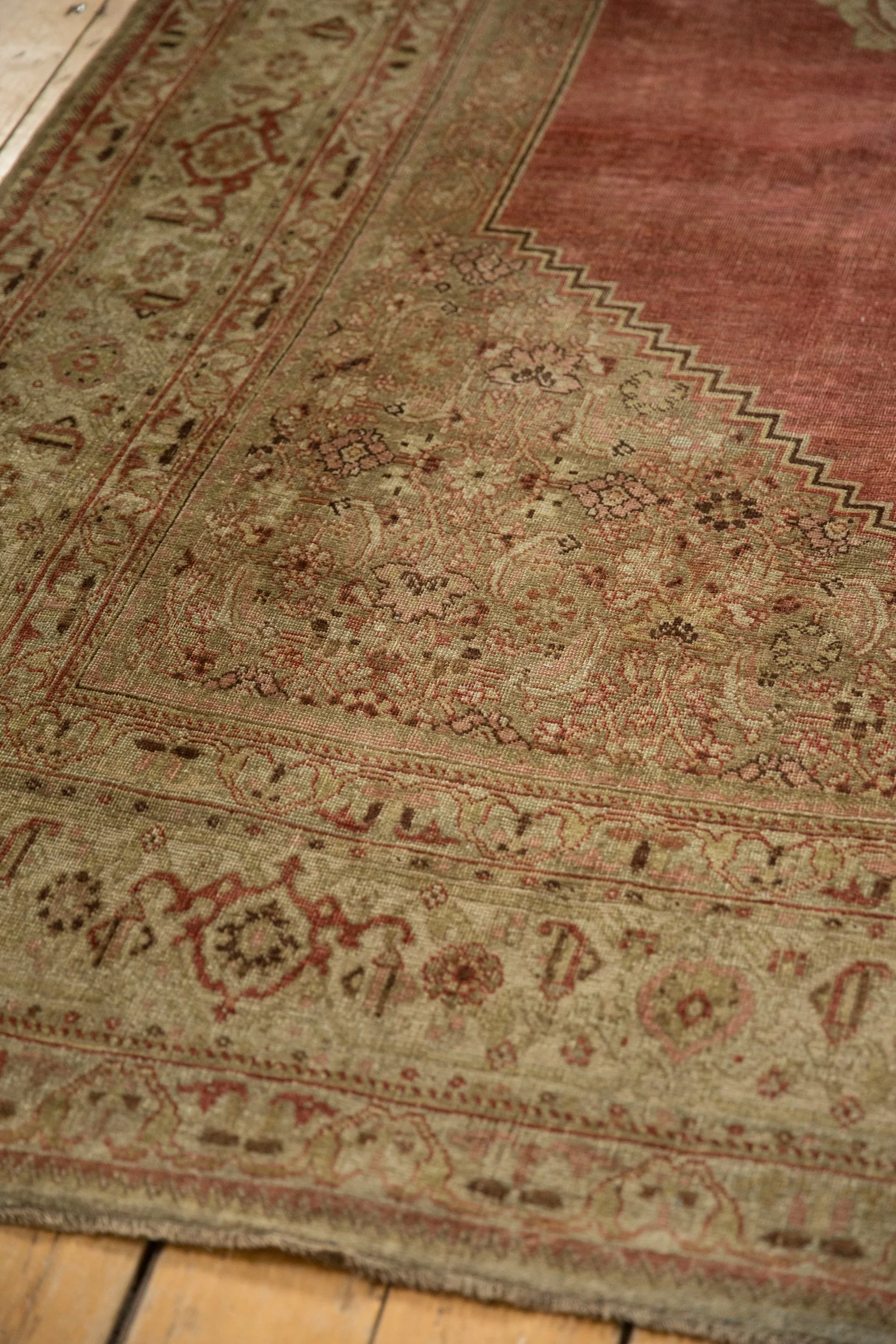 7.5x11.5 Antique Distressed Bijar Carpet - Image 10