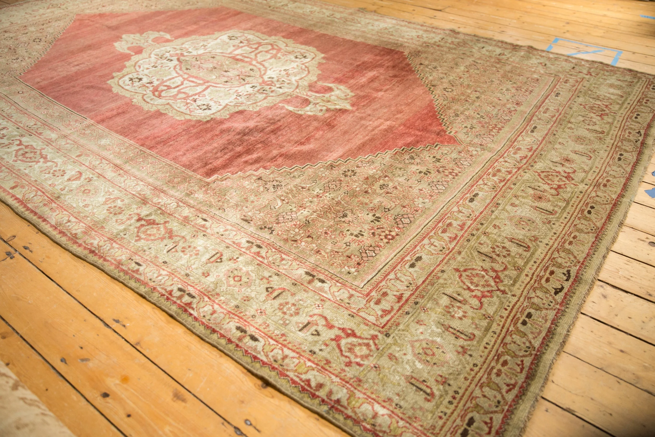 7.5x11.5 Antique Distressed Bijar Carpet - Image 4