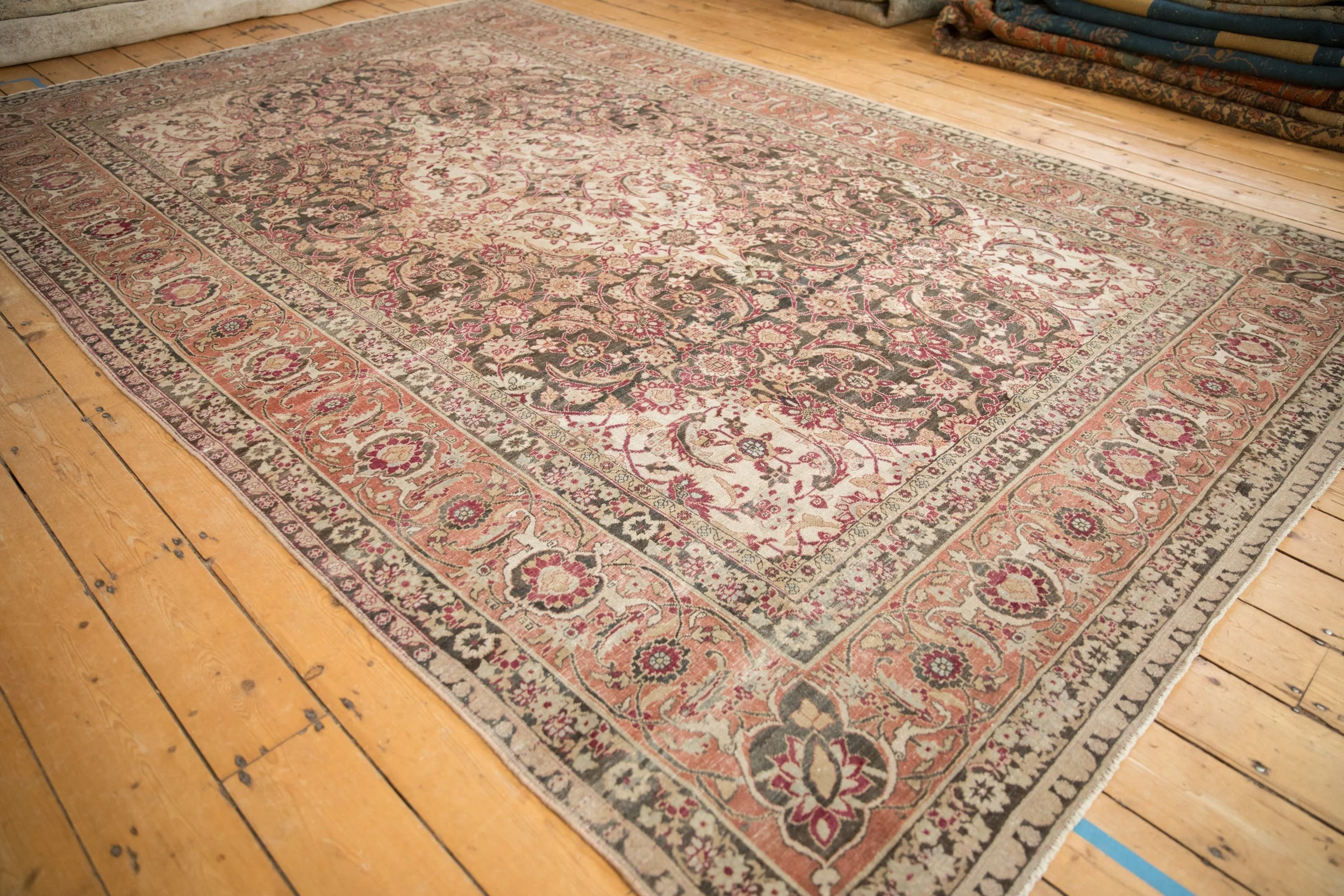 7.5x11.5 Vintage Tabriz Carpet - Image 4