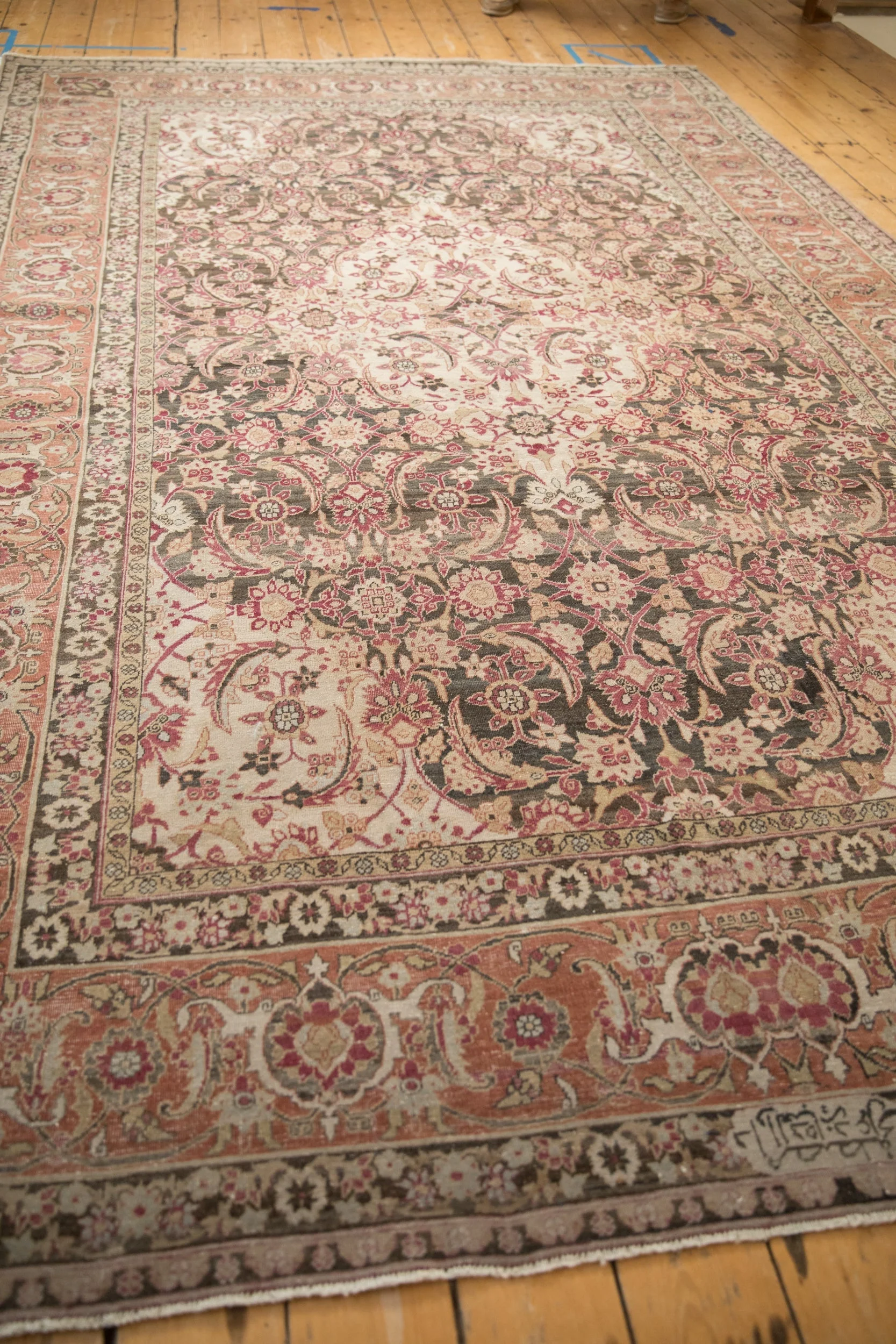 7.5x11.5 Vintage Tabriz Carpet - Image 7