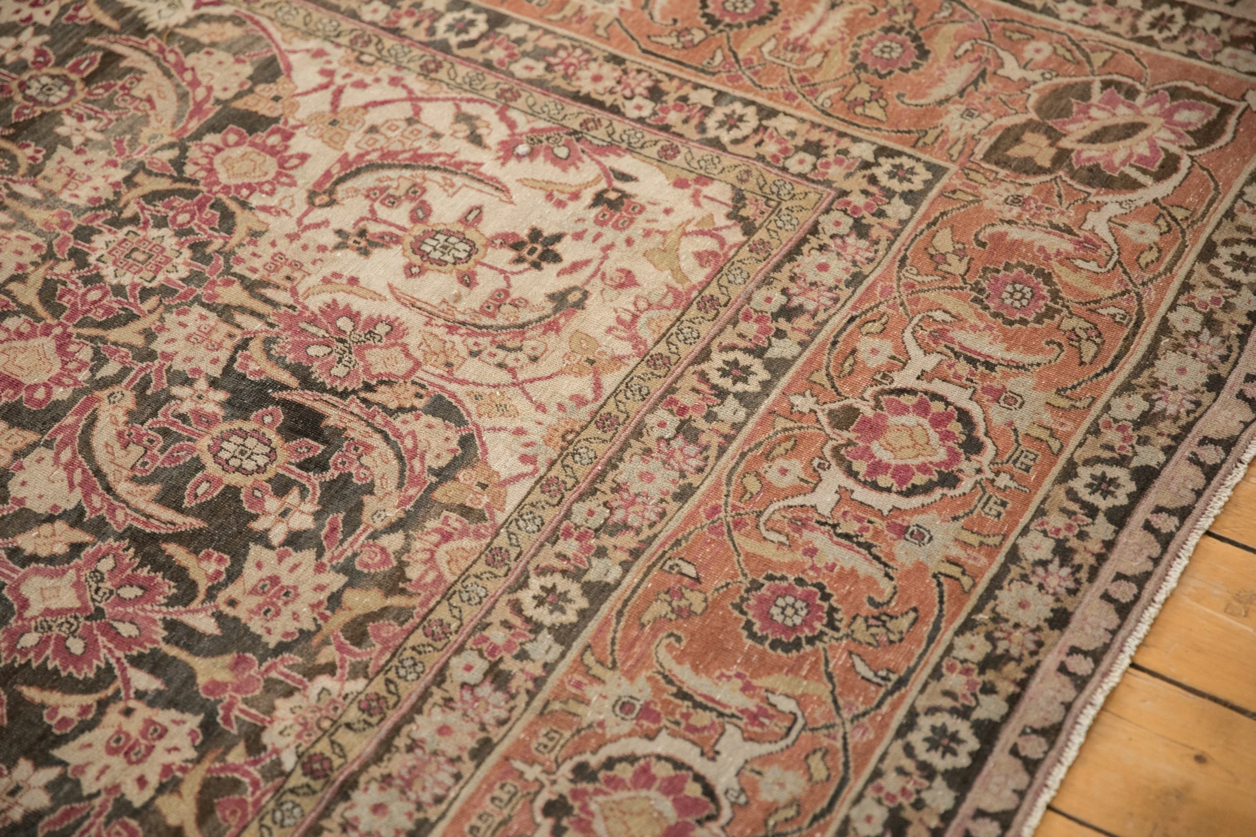 7.5x11.5 Vintage Tabriz Carpet - Image 8