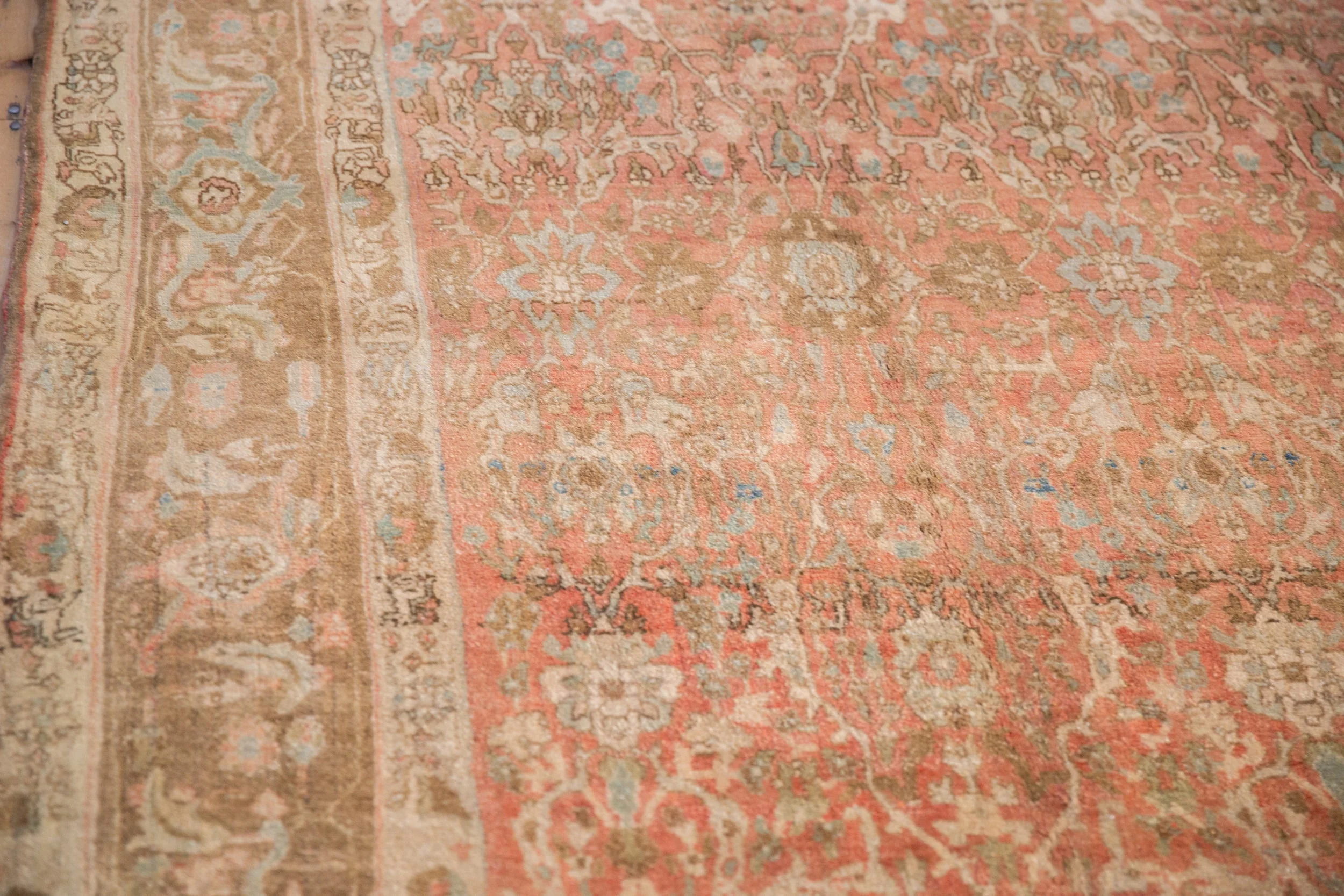 7.5x11 Vintage Distressed Bijar Carpet - Image 11