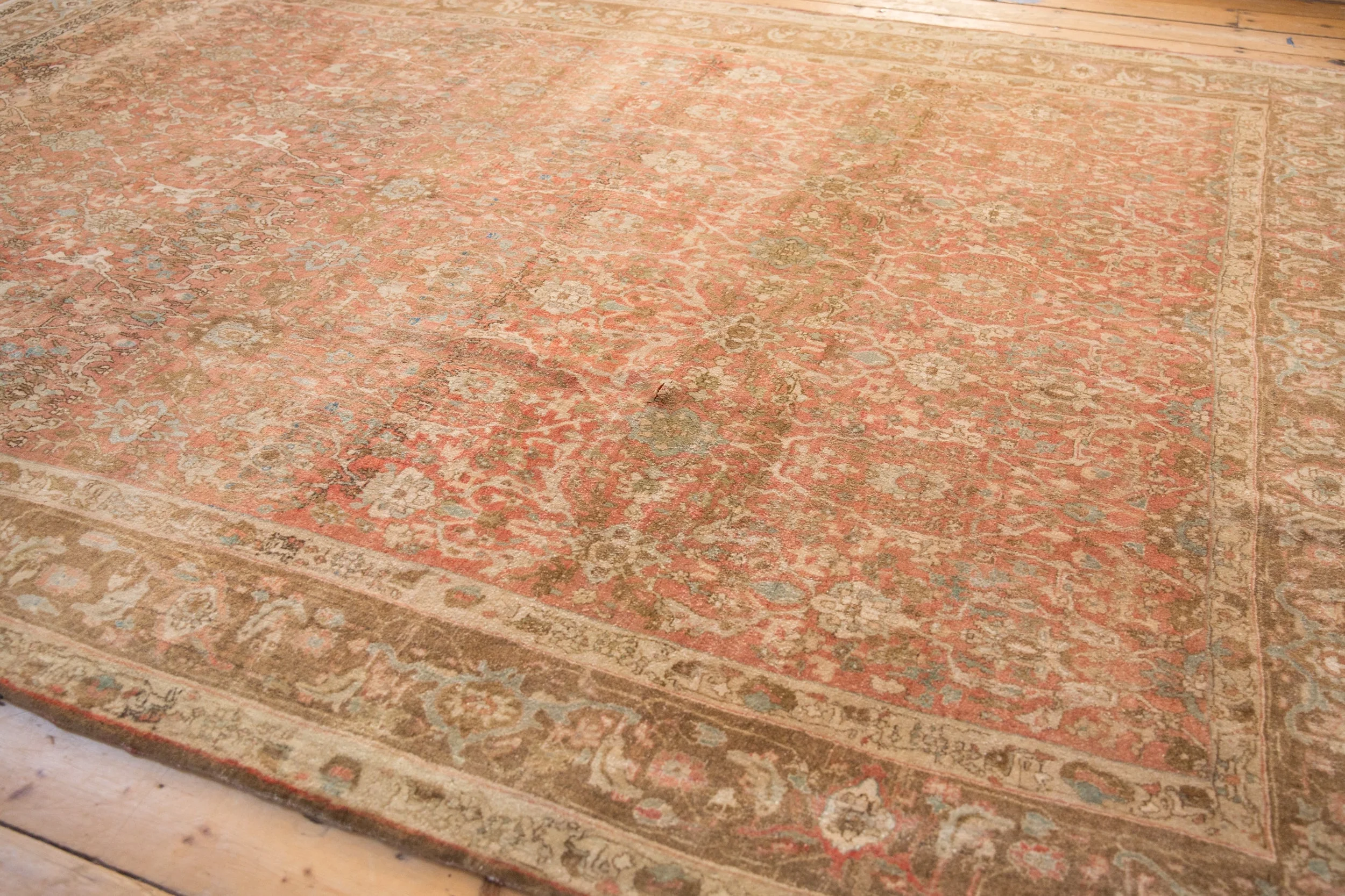 7.5x11 Vintage Distressed Bijar Carpet - Image 14