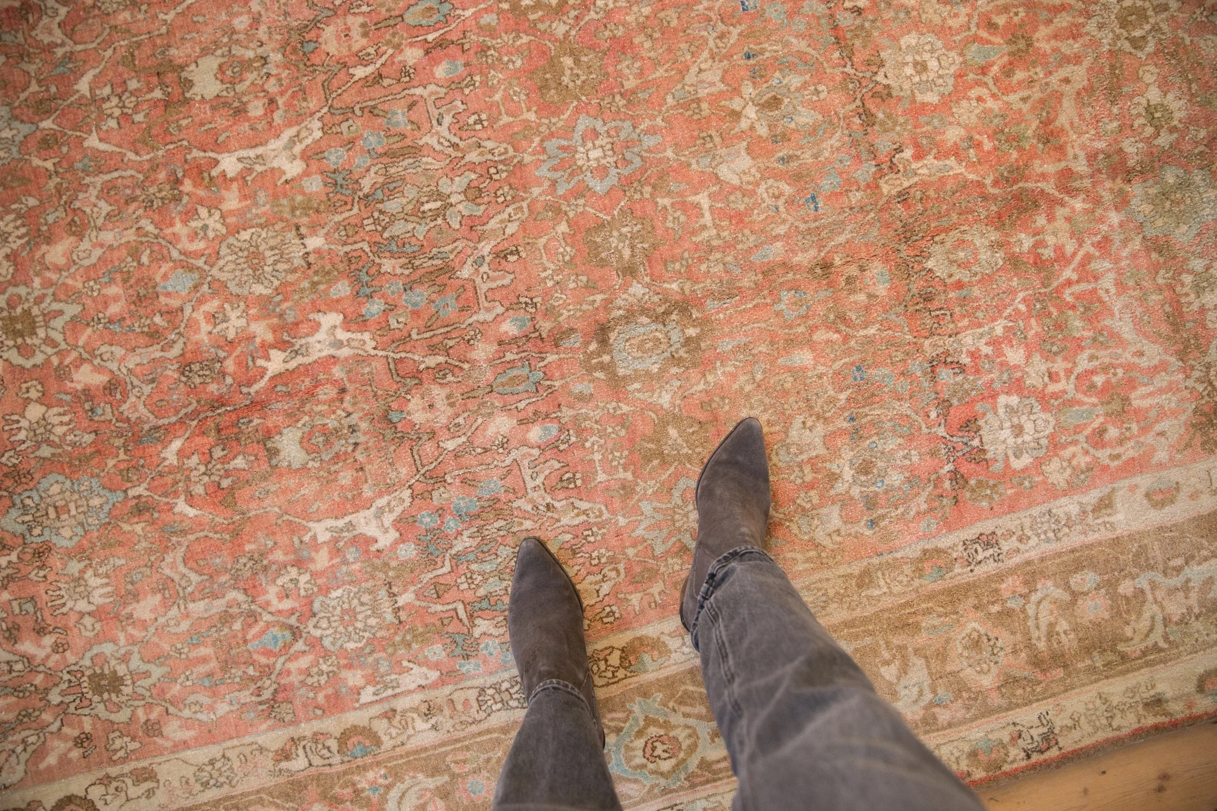 7.5x11 Vintage Distressed Bijar Carpet - Image 2