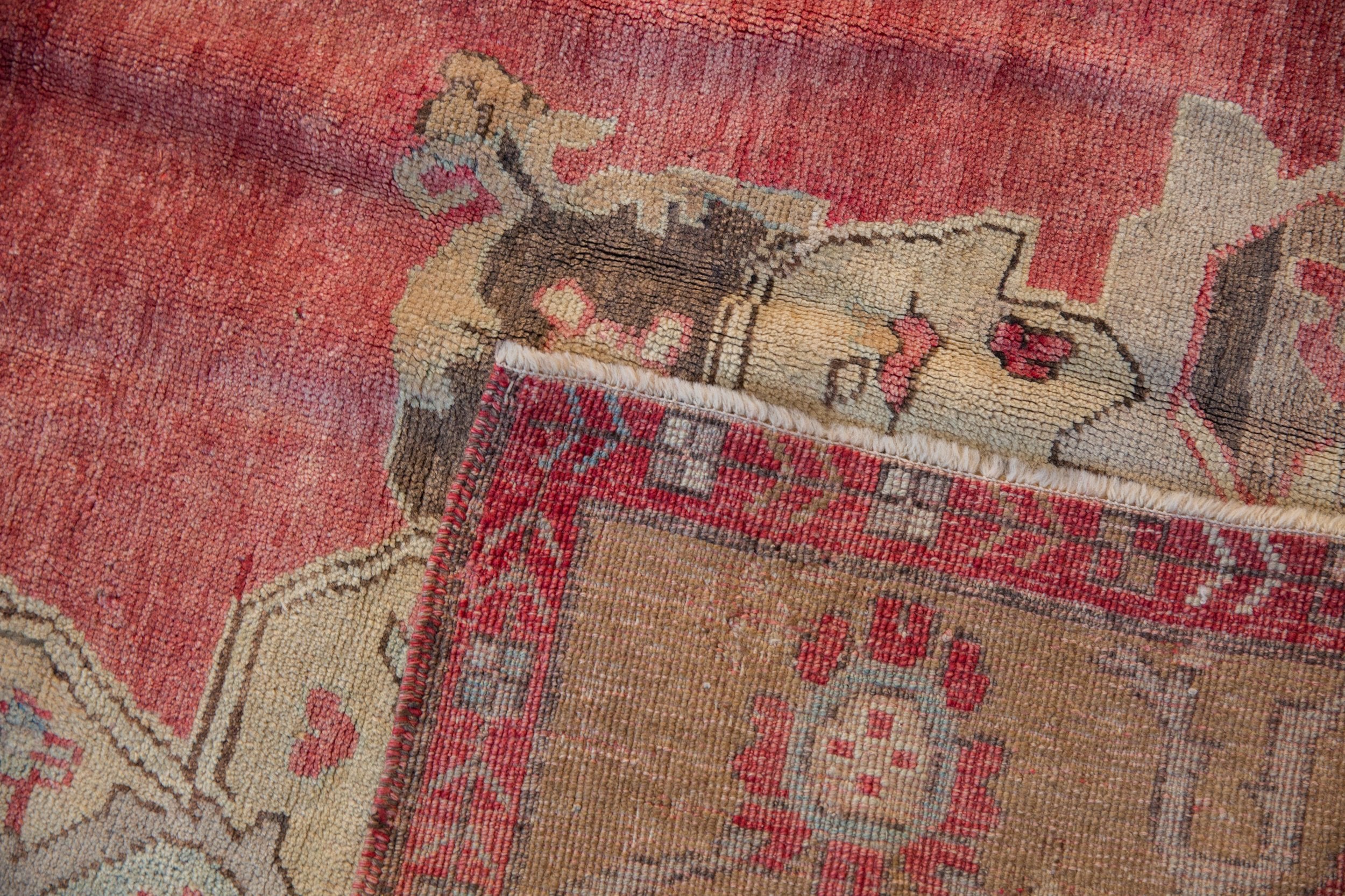 7.5x11 Vintage Distressed Oushak Carpet - Image 10