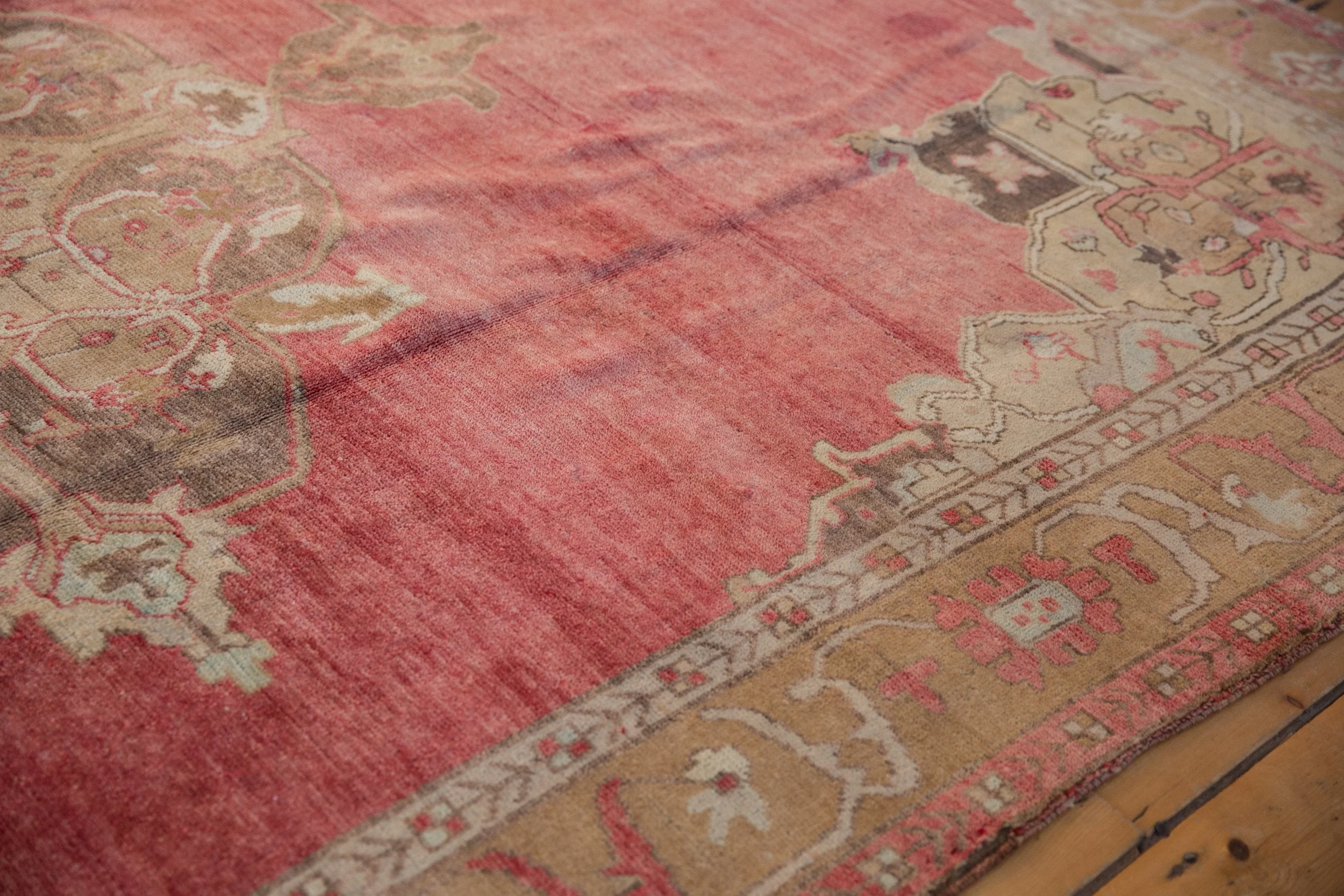 7.5x11 Vintage Distressed Oushak Carpet - Image 6