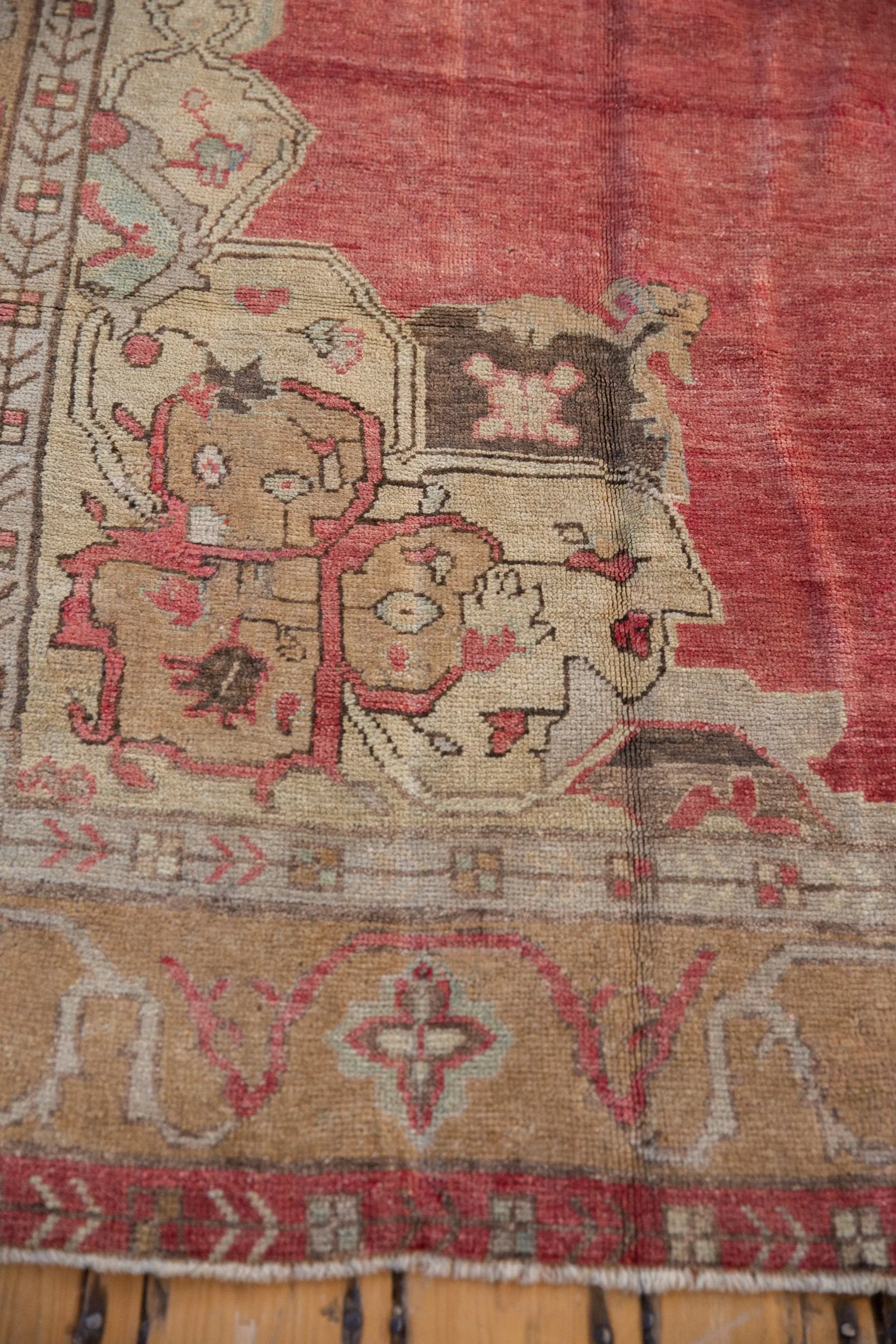 7.5x11 Vintage Distressed Oushak Carpet - Image 8