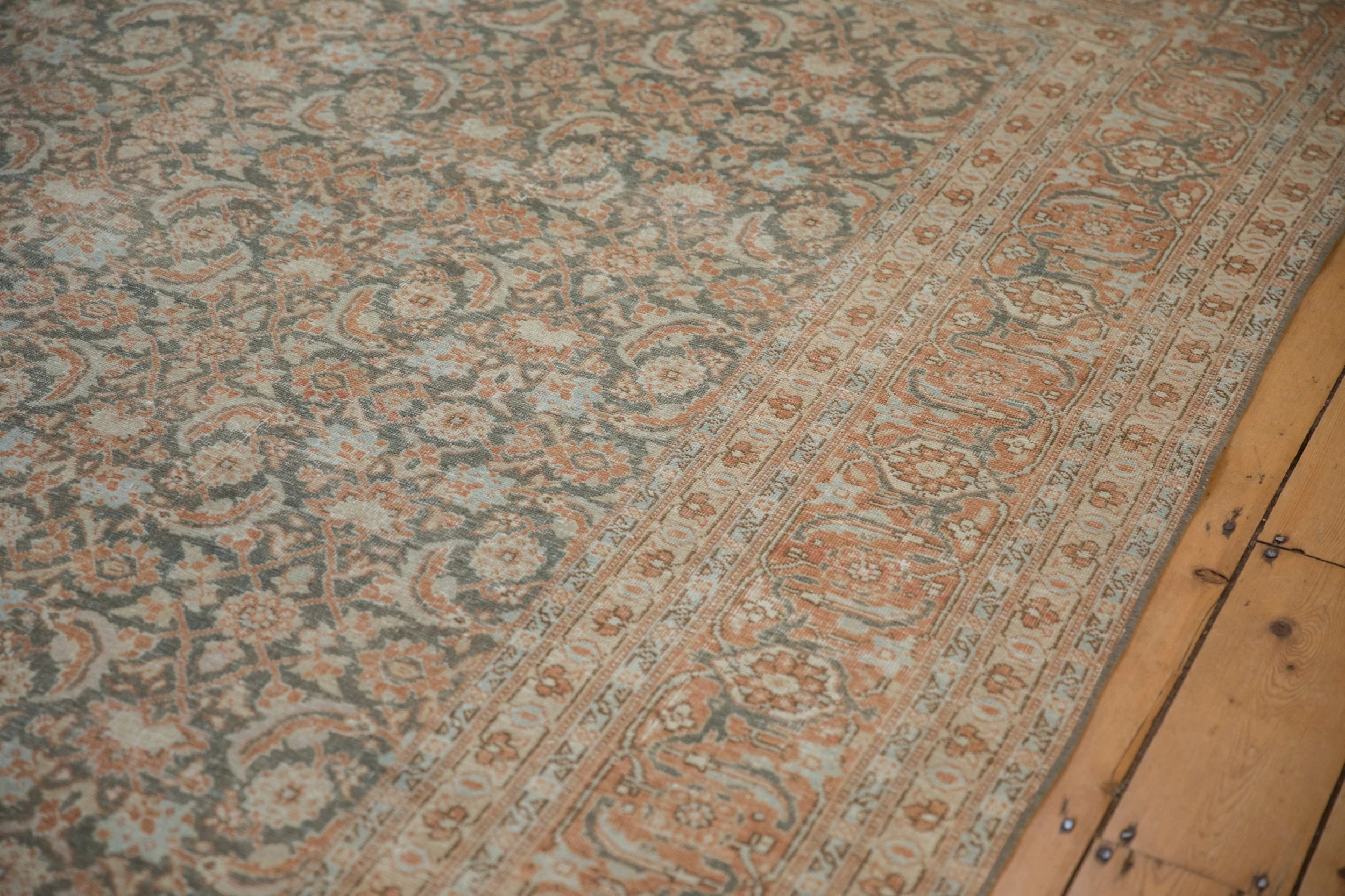 7.5x11 Vintage Distressed Tabriz Carpet - Image 10