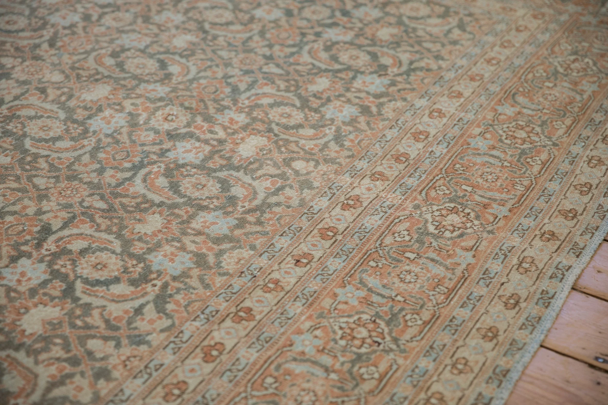 7.5x11 Vintage Distressed Tabriz Carpet - Image 5