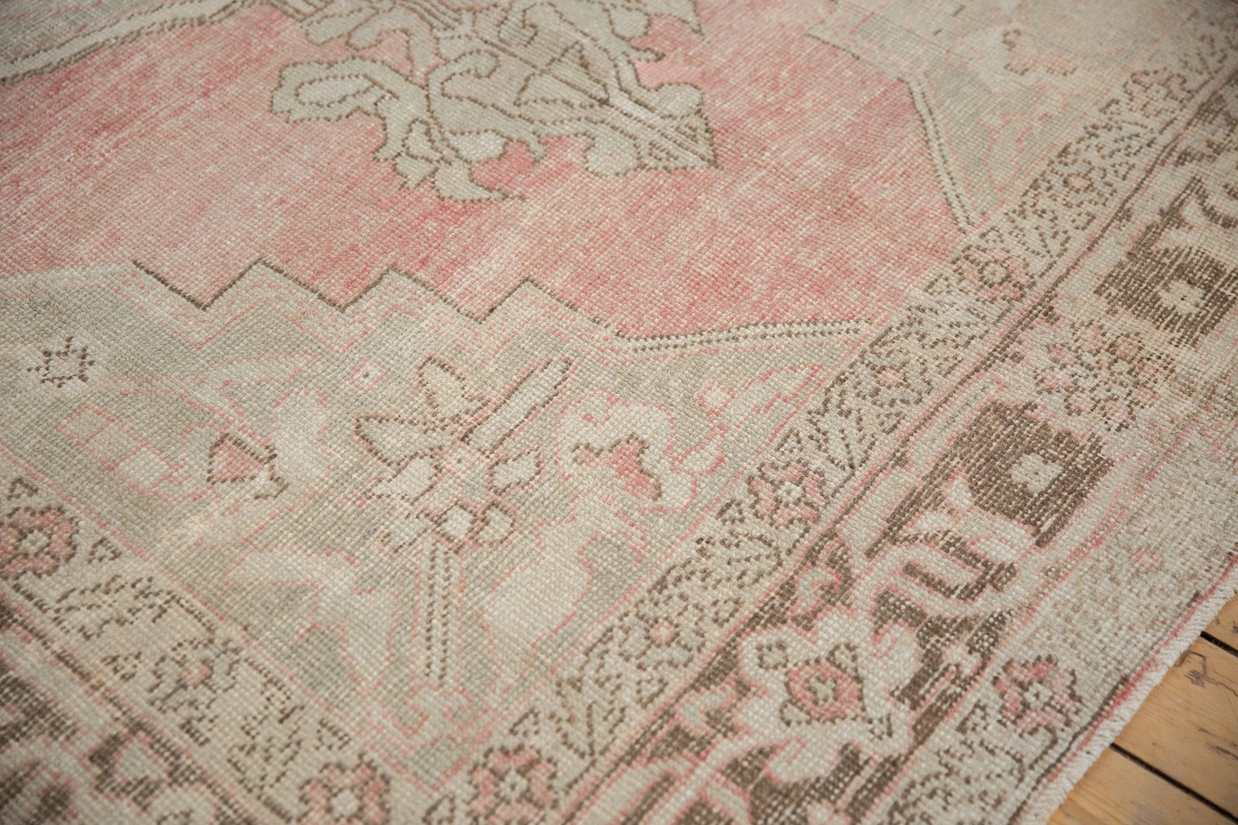 7.5x12 Vintage Distressed Oushak Carpet - Image 5