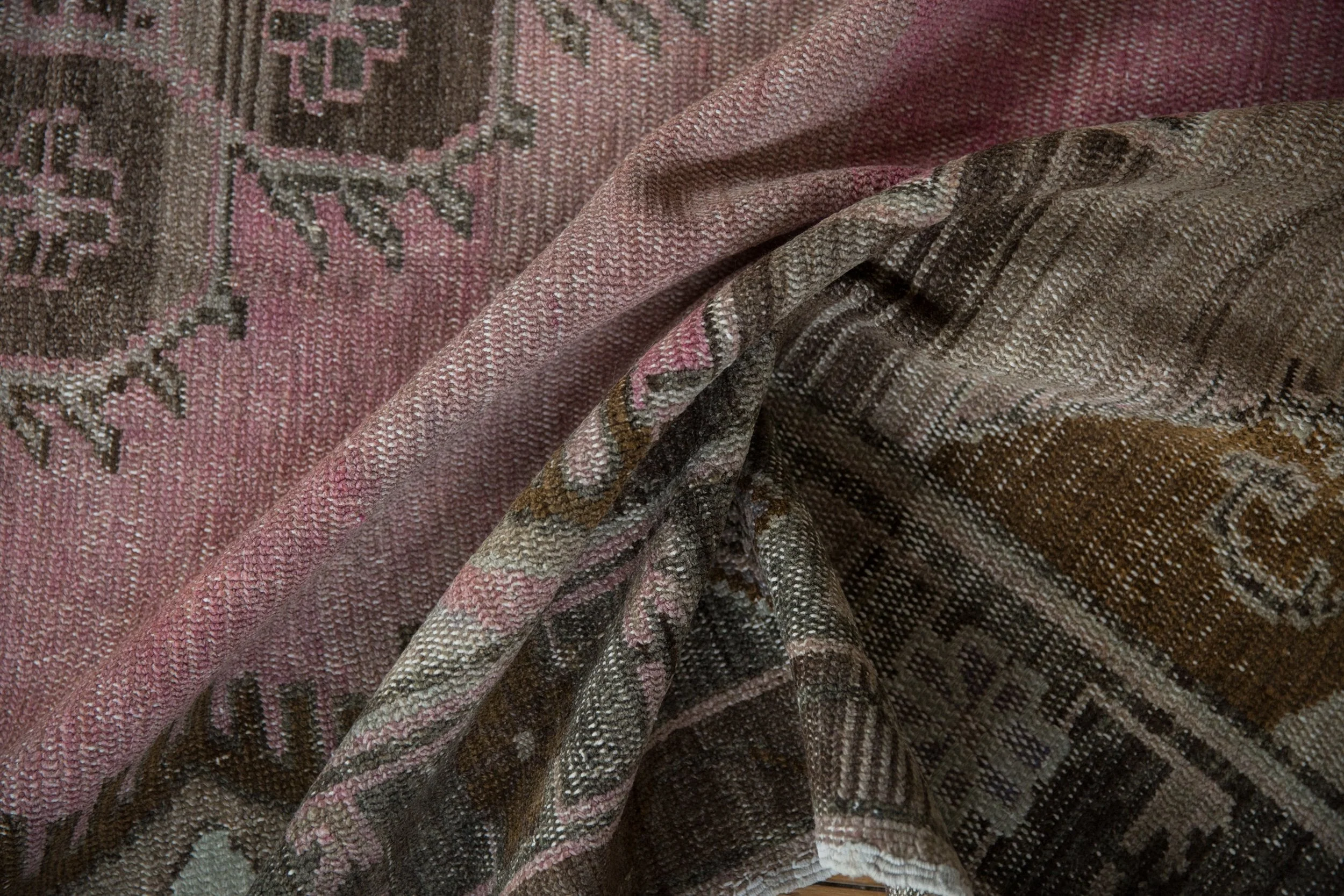 7.5x15.5 Vintage Distressed Kars Carpet Runner - Image 12