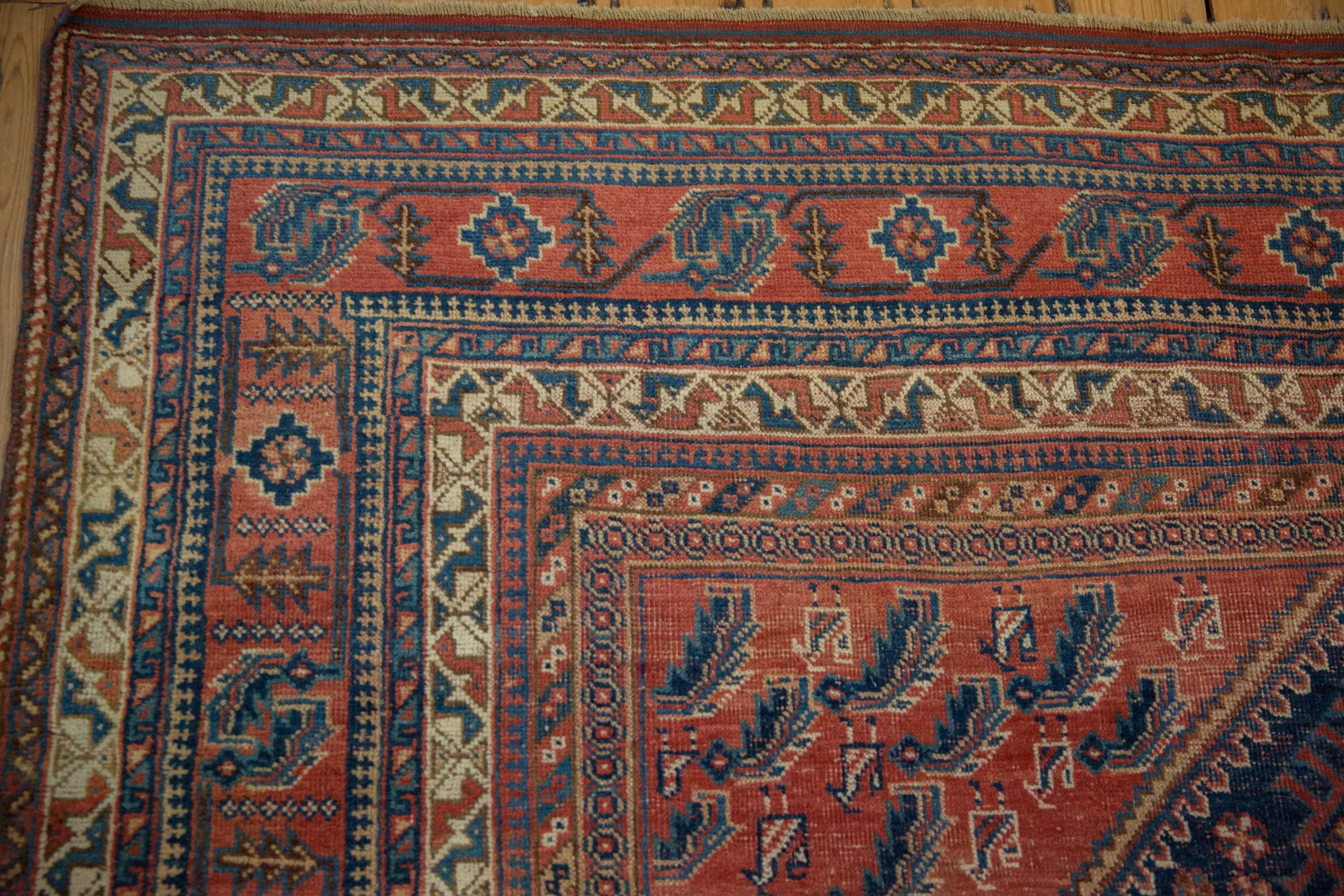 7.5x16 Vintage Afshar Carpet Runner - Image 3