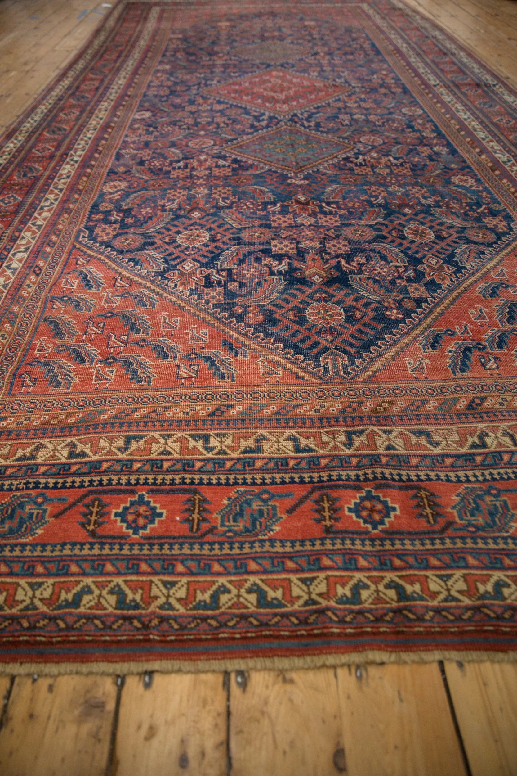 7.5x16 Vintage Afshar Carpet Runner - Image 5