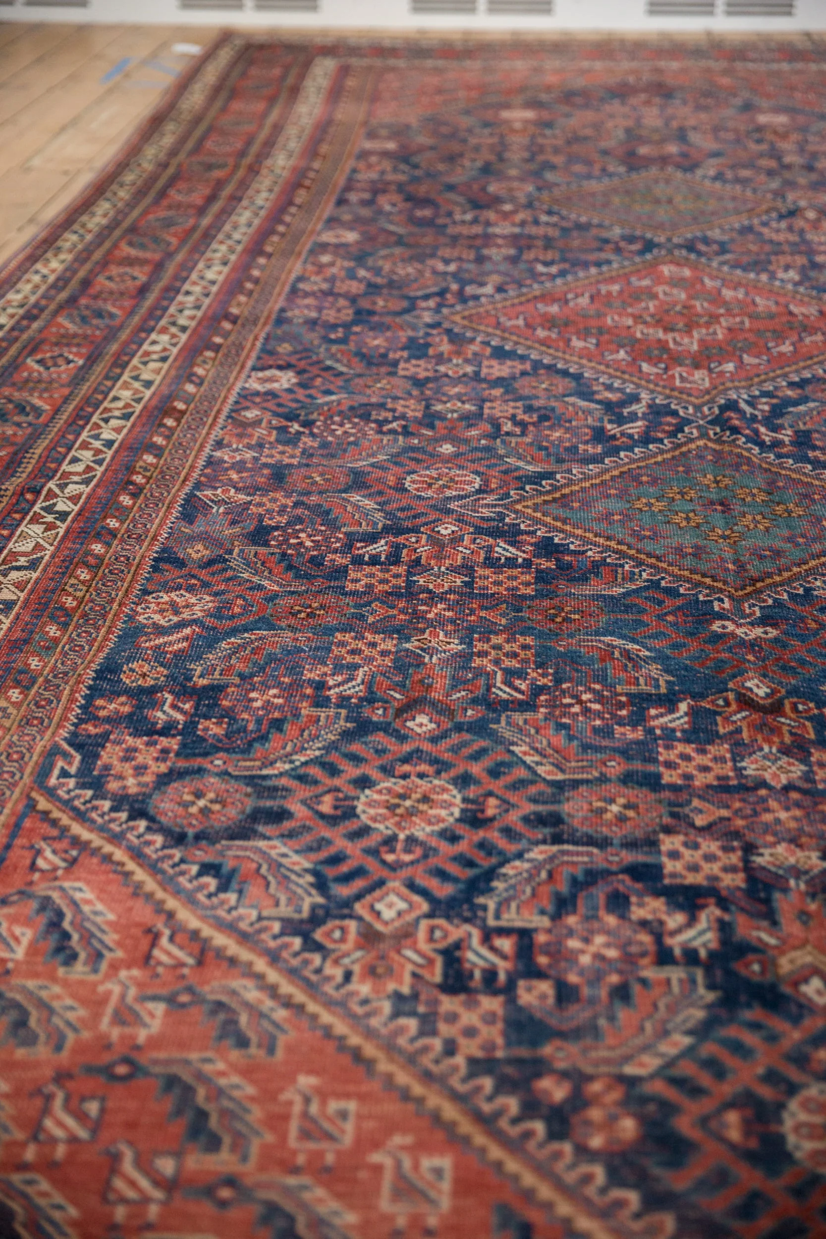 7.5x16 Vintage Afshar Carpet Runner - Image 6
