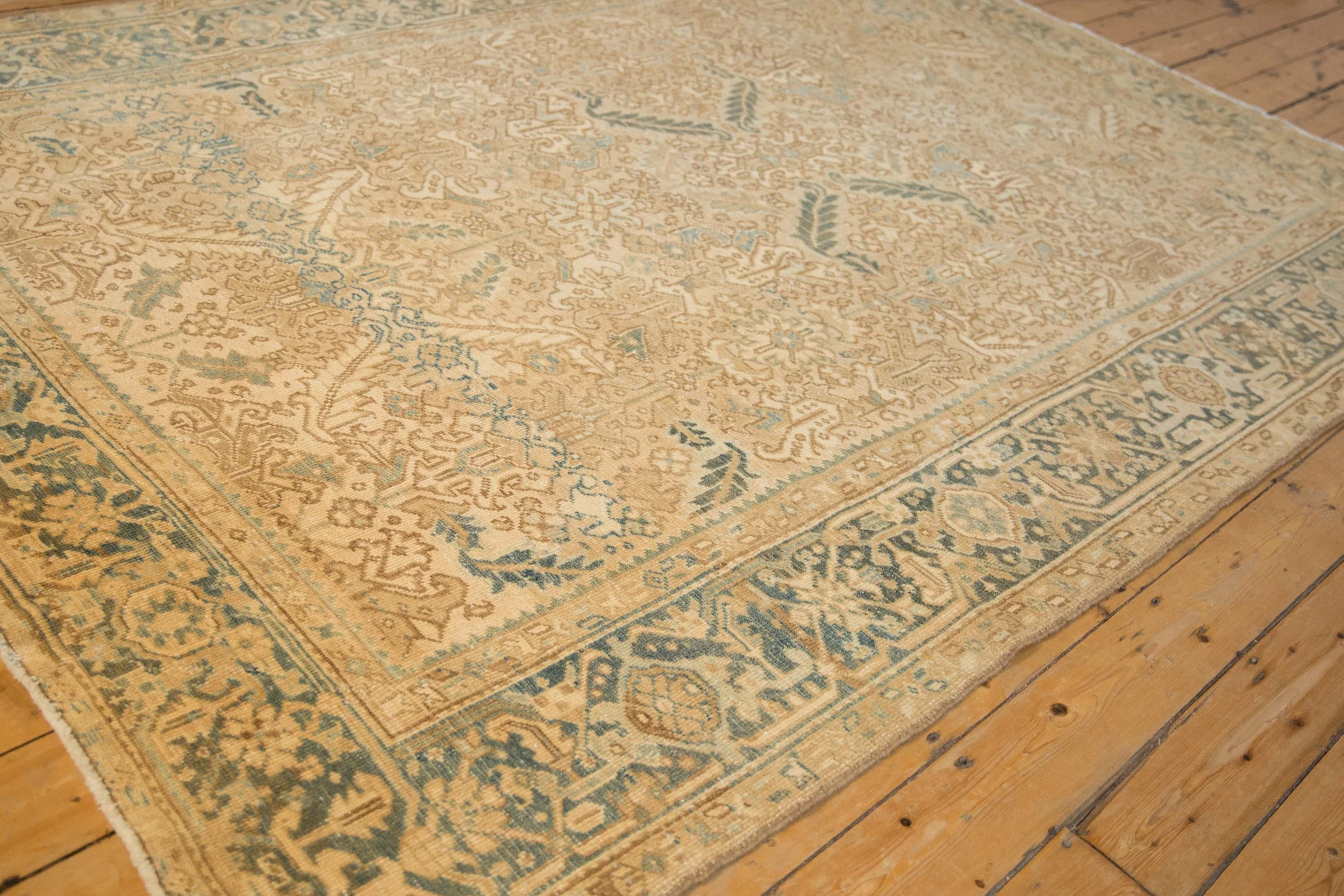 7.5x9.5 Vintage Distressed Heriz Carpet - Image 6