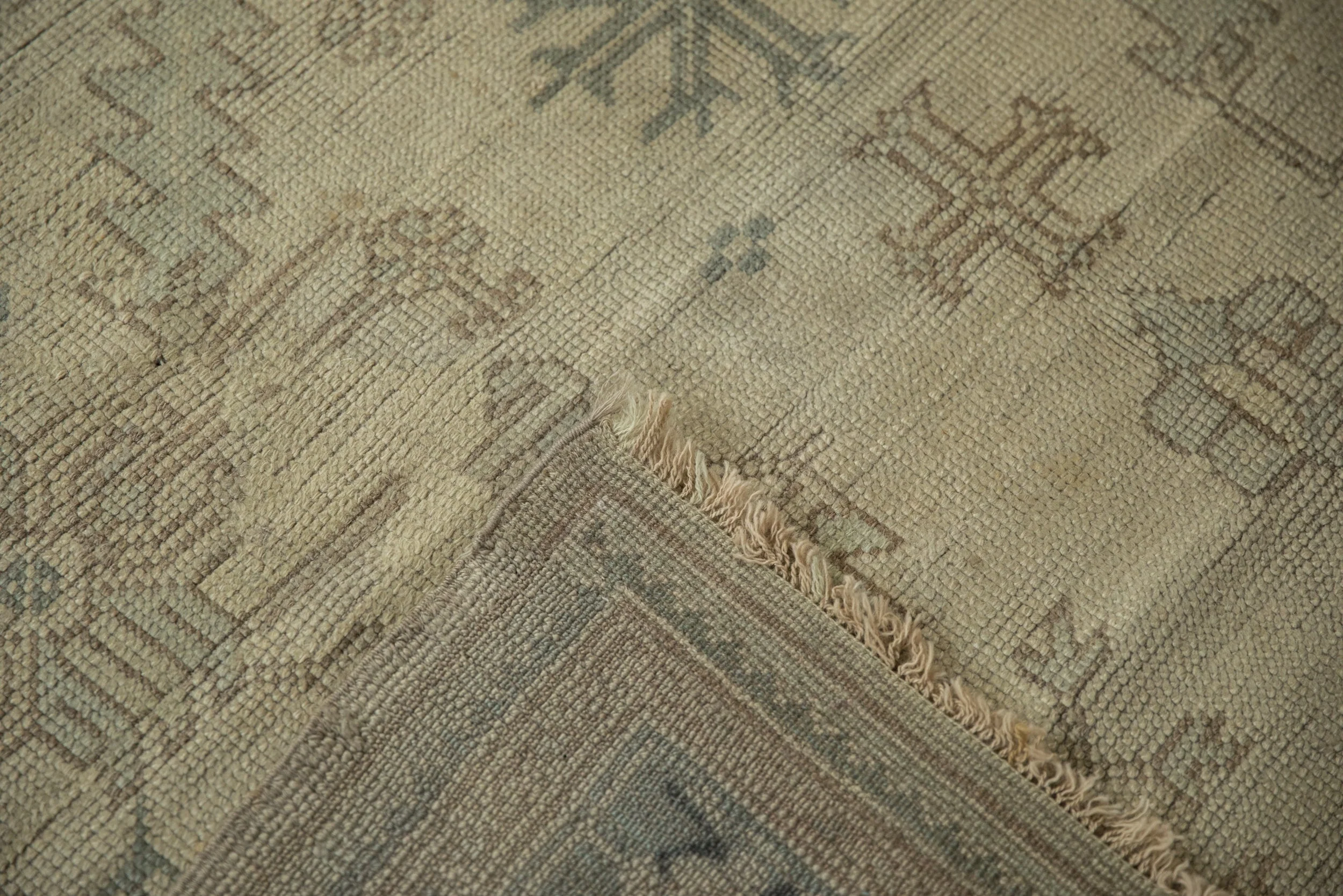 7.5x9.5 Vintage Distressed Oushak Carpet - Image 12