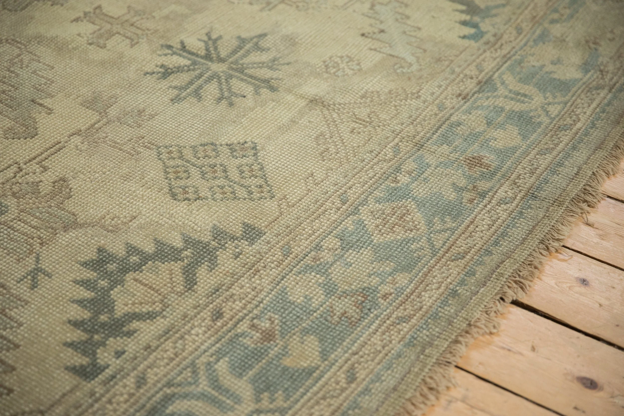 7.5x9.5 Vintage Distressed Oushak Carpet - Image 5