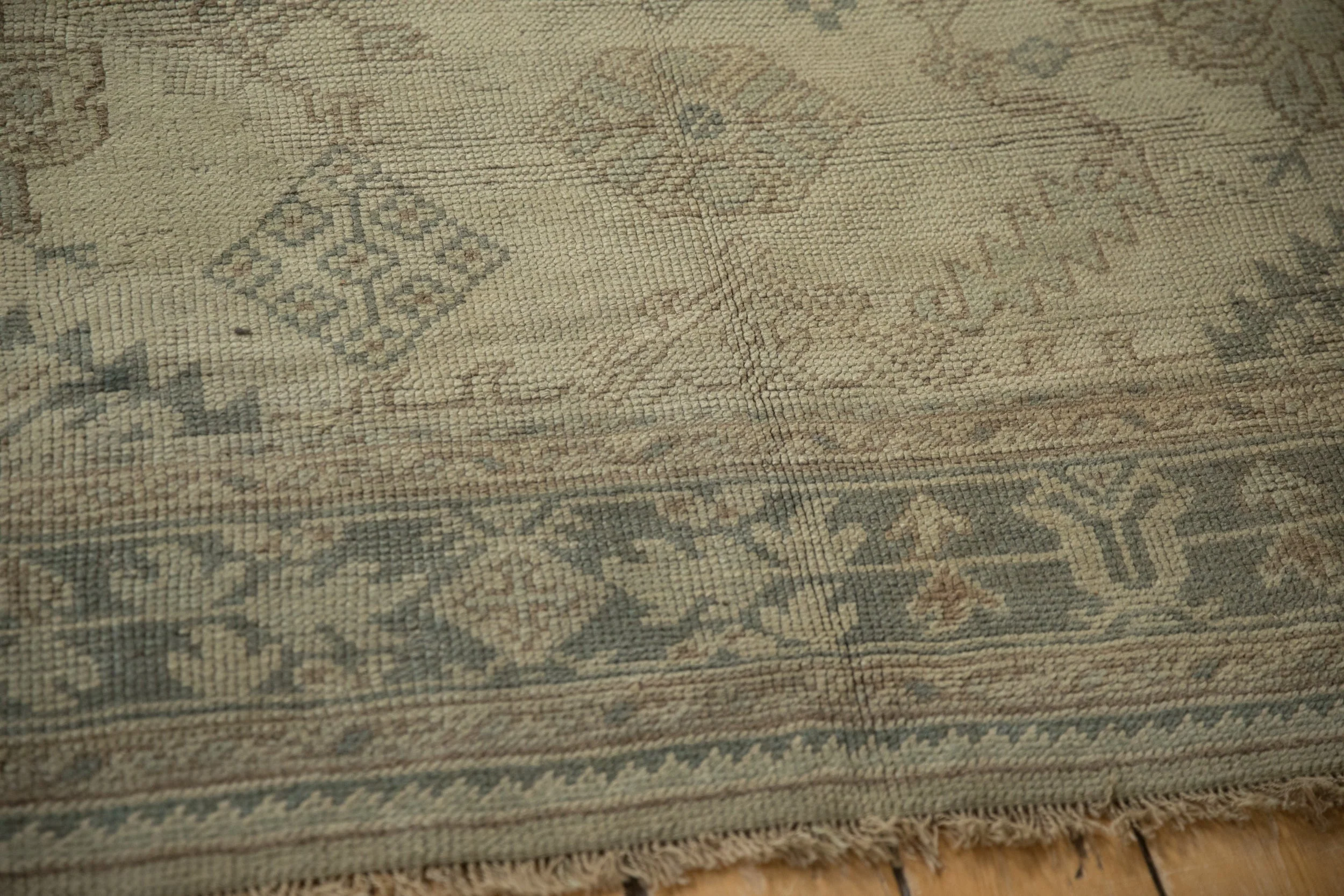 7.5x9.5 Vintage Distressed Oushak Carpet - Image 9