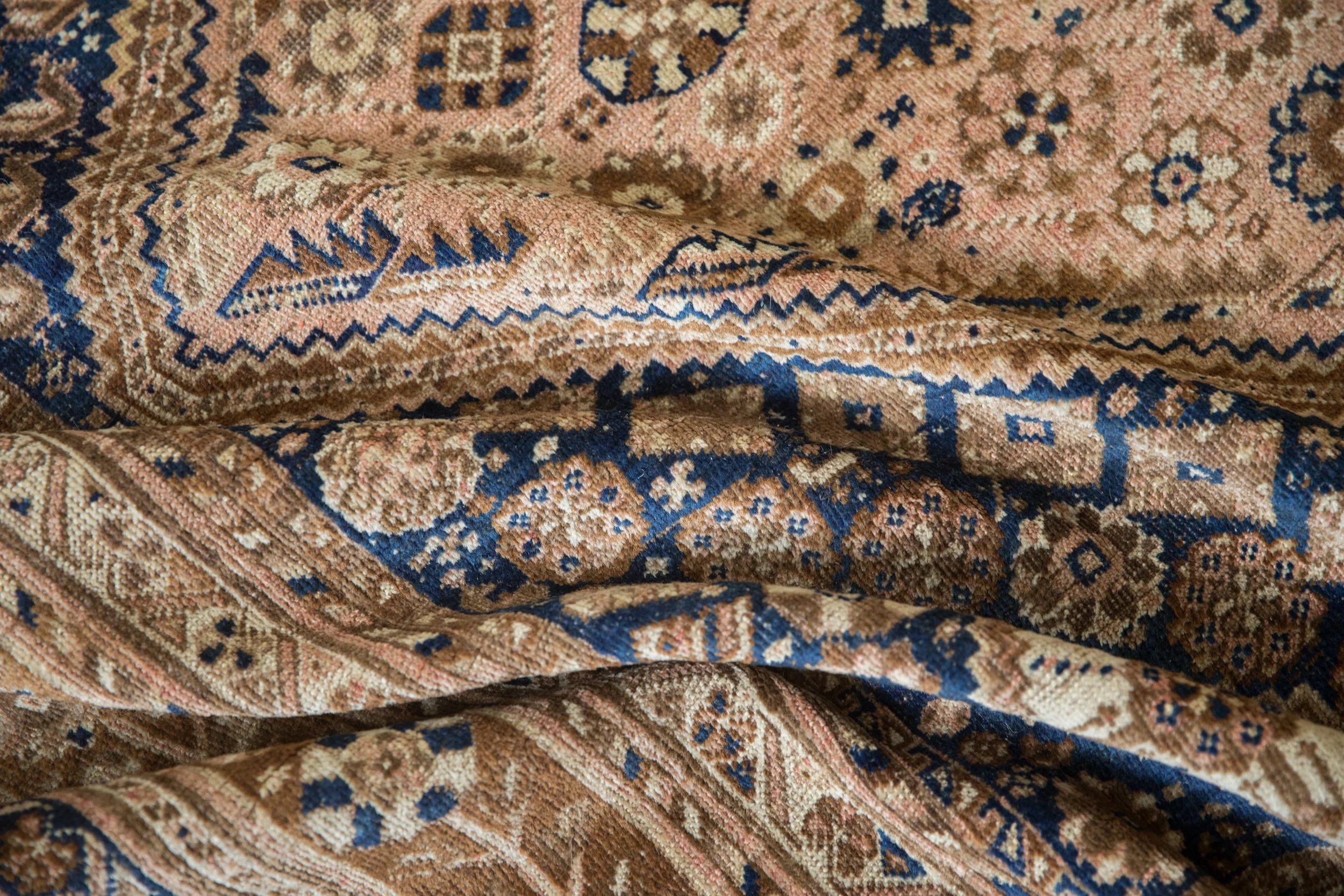 7.5x9.5 Vintage Distressed Qashqai Carpet - Image 12
