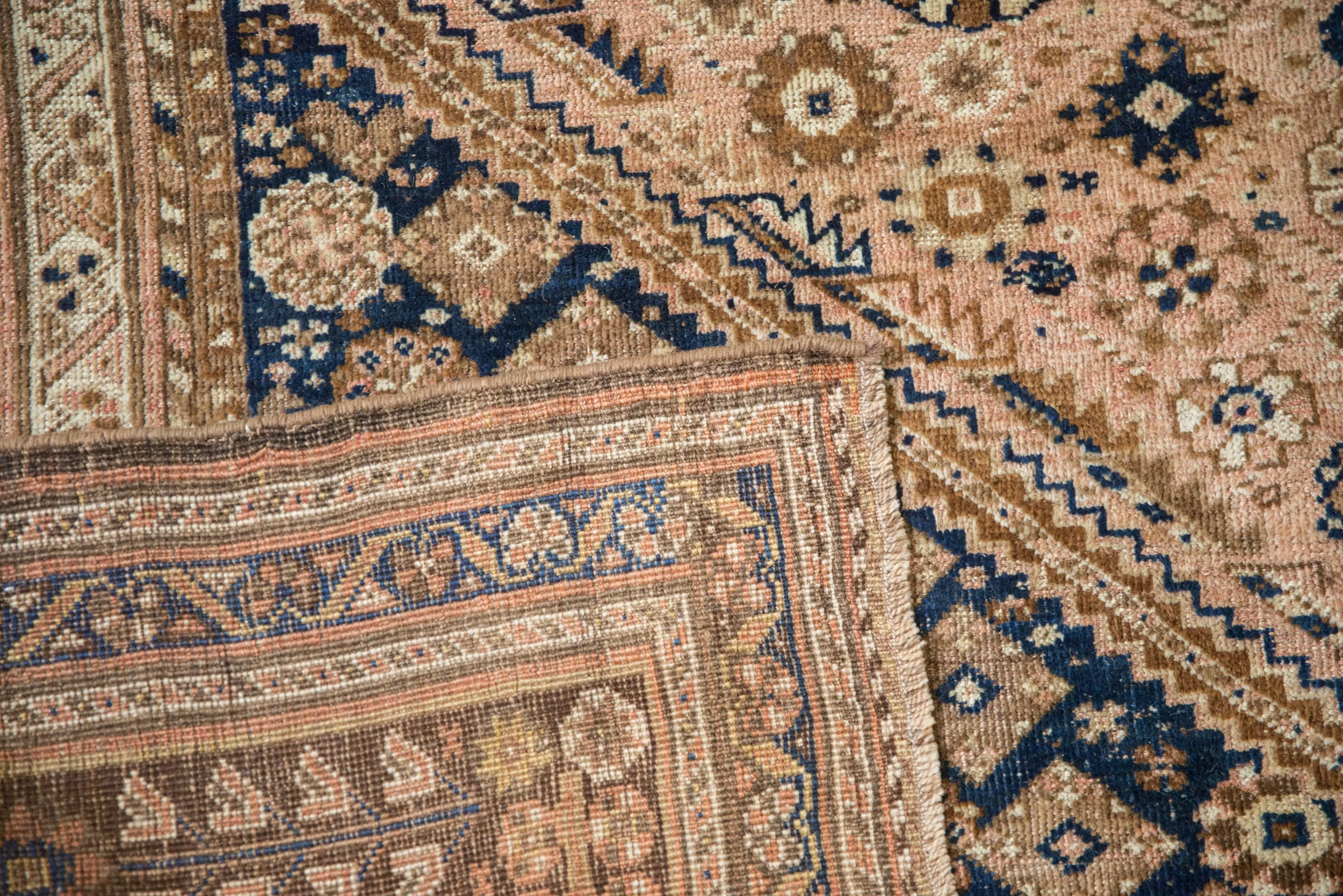 7.5x9.5 Vintage Distressed Qashqai Carpet - Image 13
