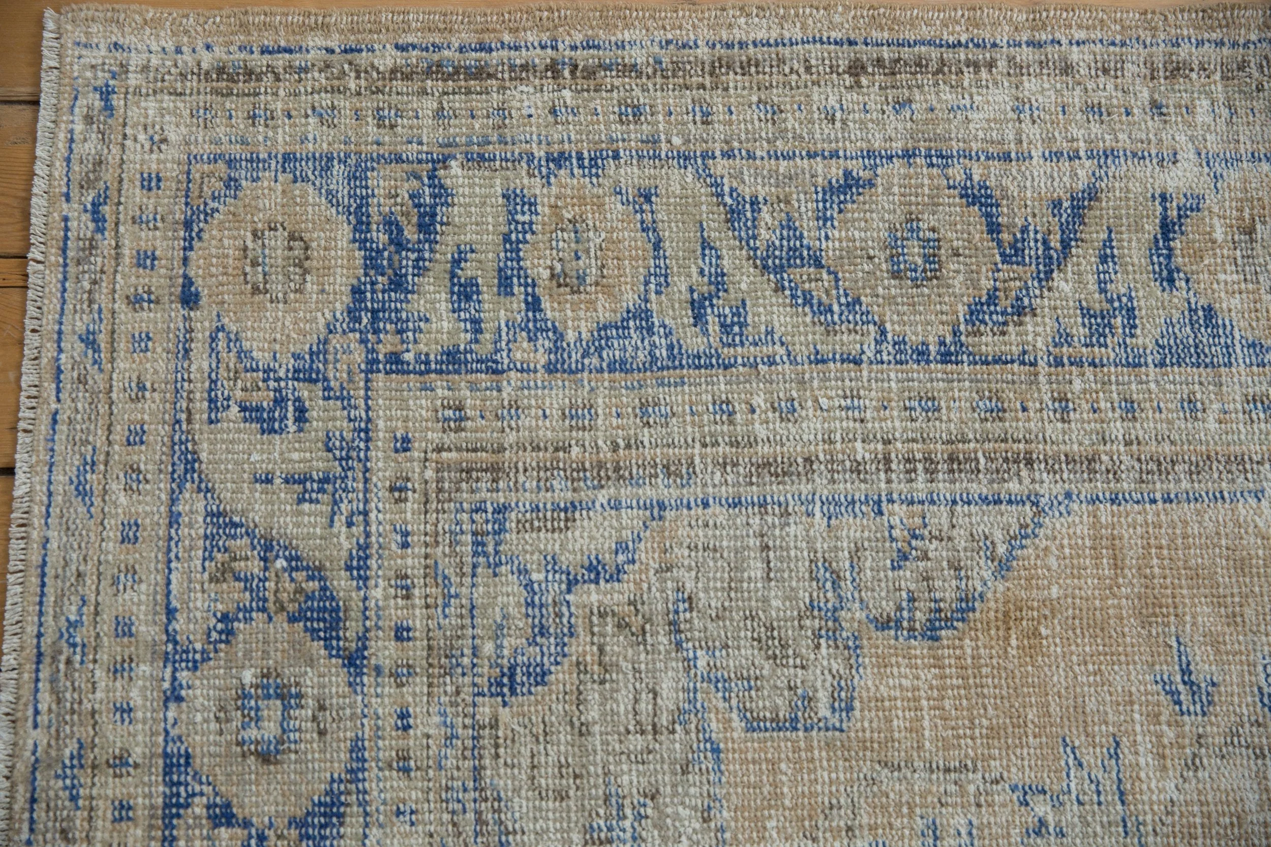 7.5x9 Vintage Distressed Oushak Carpet - Image 3