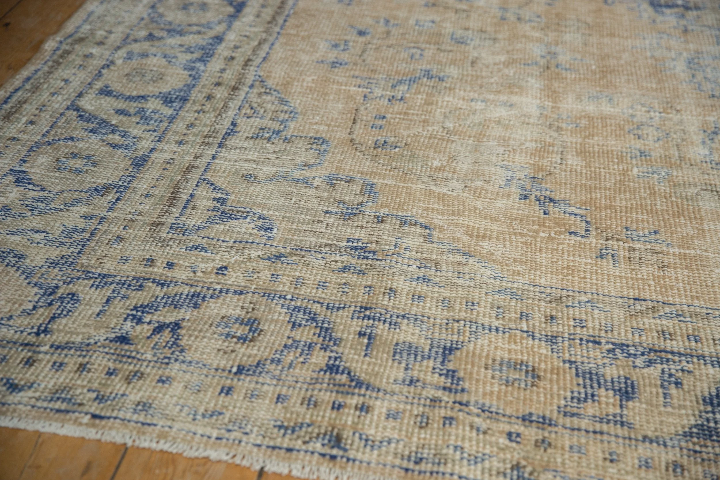 7.5x9 Vintage Distressed Oushak Carpet - Image 7