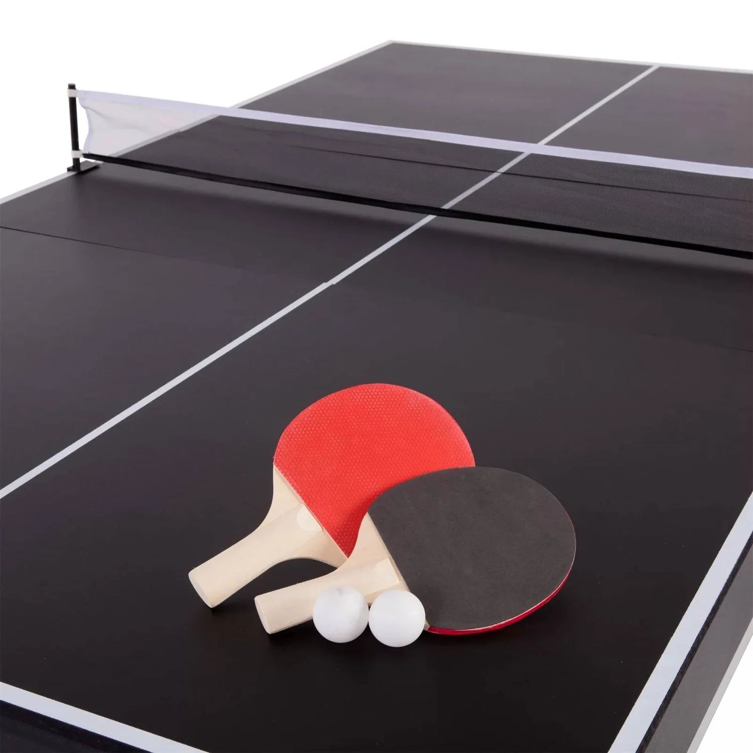 7-Foot 2-in-1 Conversion top Pool Table Ping Pong Table Set - Image 3