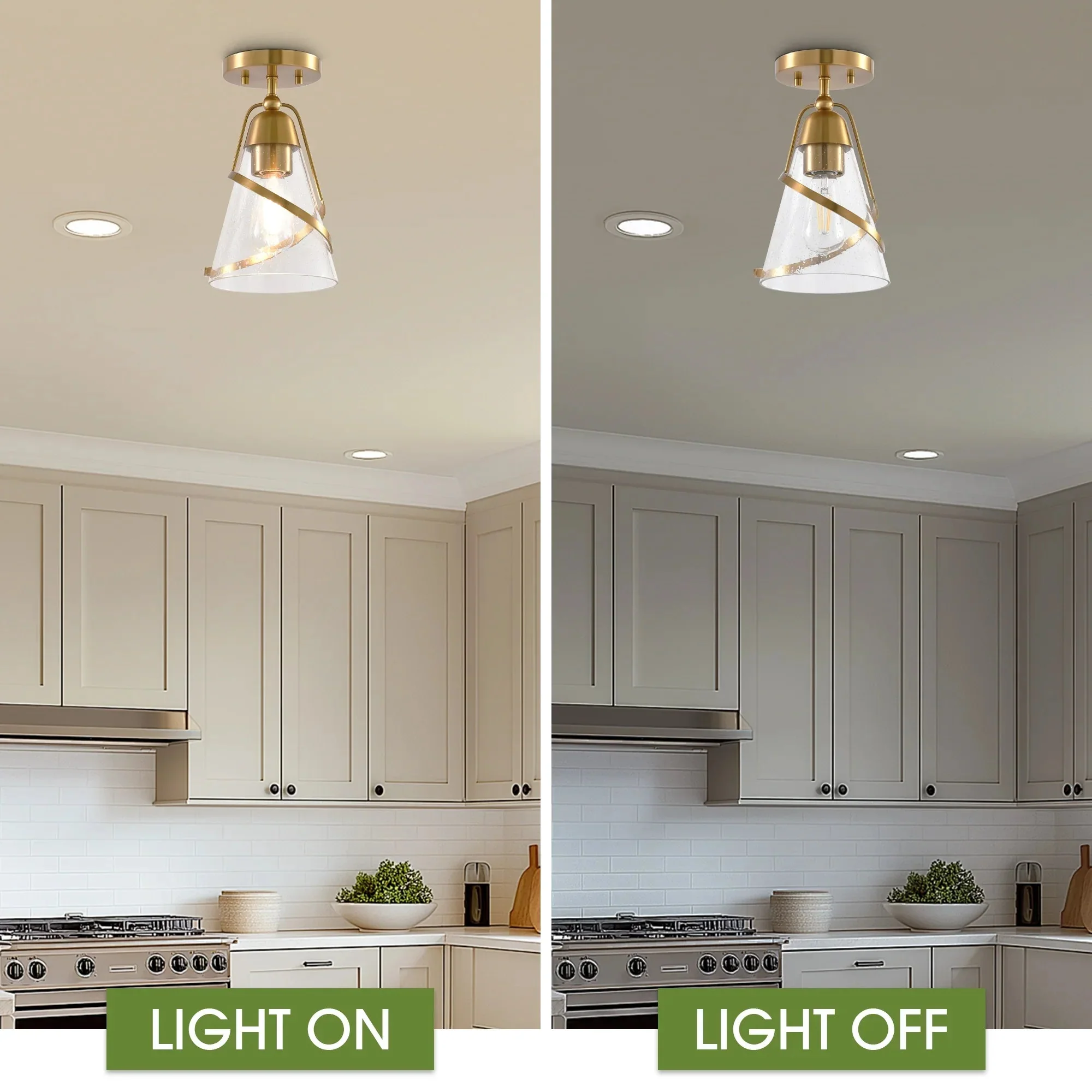7 Inch Walker 1-Light Semi-Flush Mount Ceiling Light - Image 7