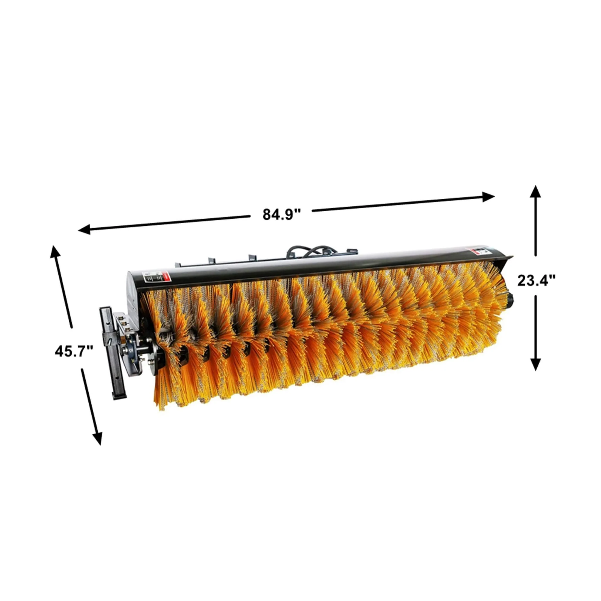 72-Inch Heavy-Duty Skid Steer Hydraulic Rotary Angle Broom Sweeper (SAK97846) - Image 16