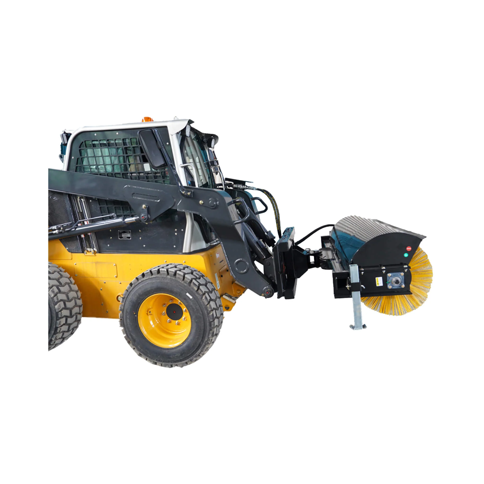 72-Inch Heavy-Duty Skid Steer Hydraulic Rotary Angle Broom Sweeper (SAK97846) - Image 5
