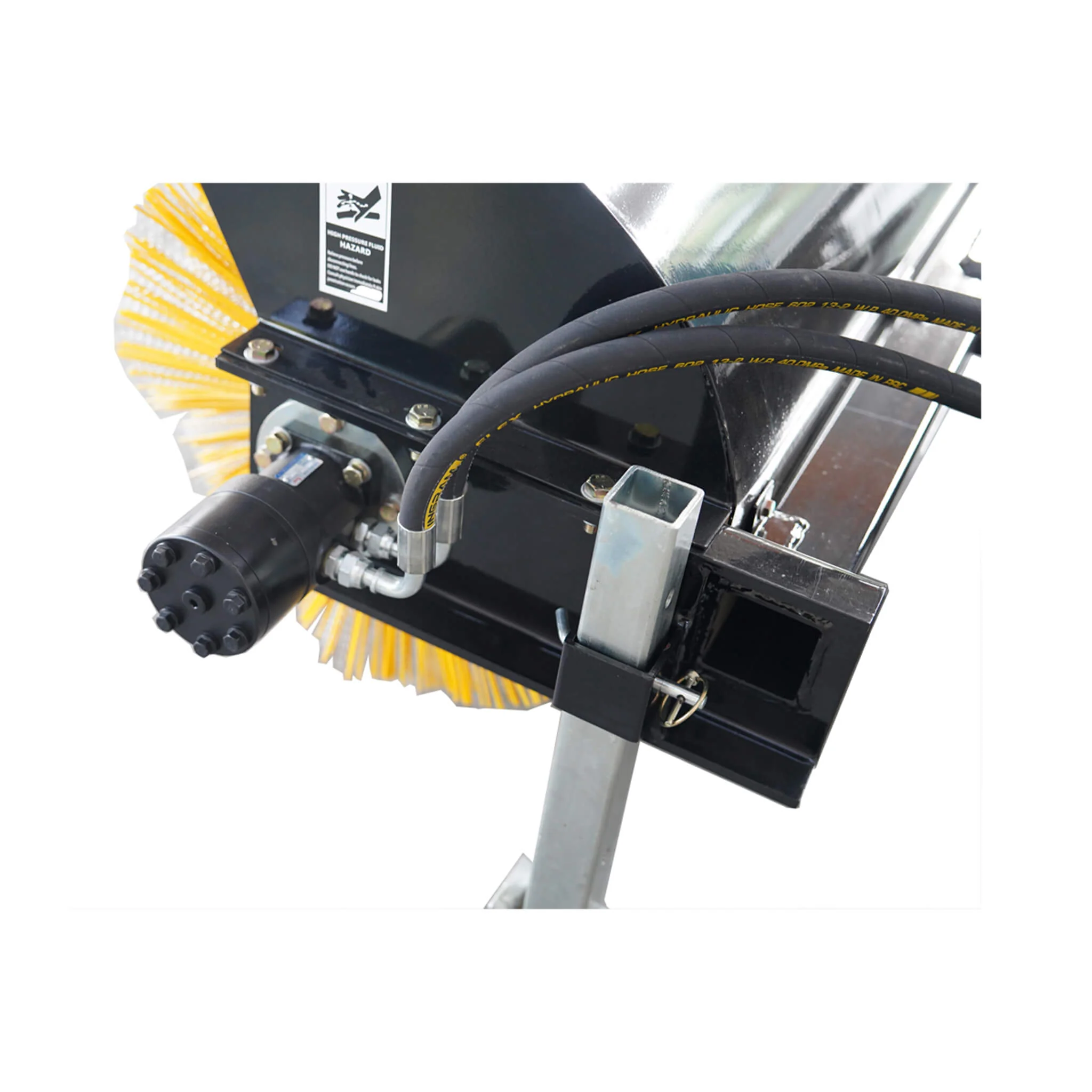 72-Inch Heavy-Duty Skid Steer Hydraulic Rotary Angle Broom Sweeper (SAK97846) - Image 7
