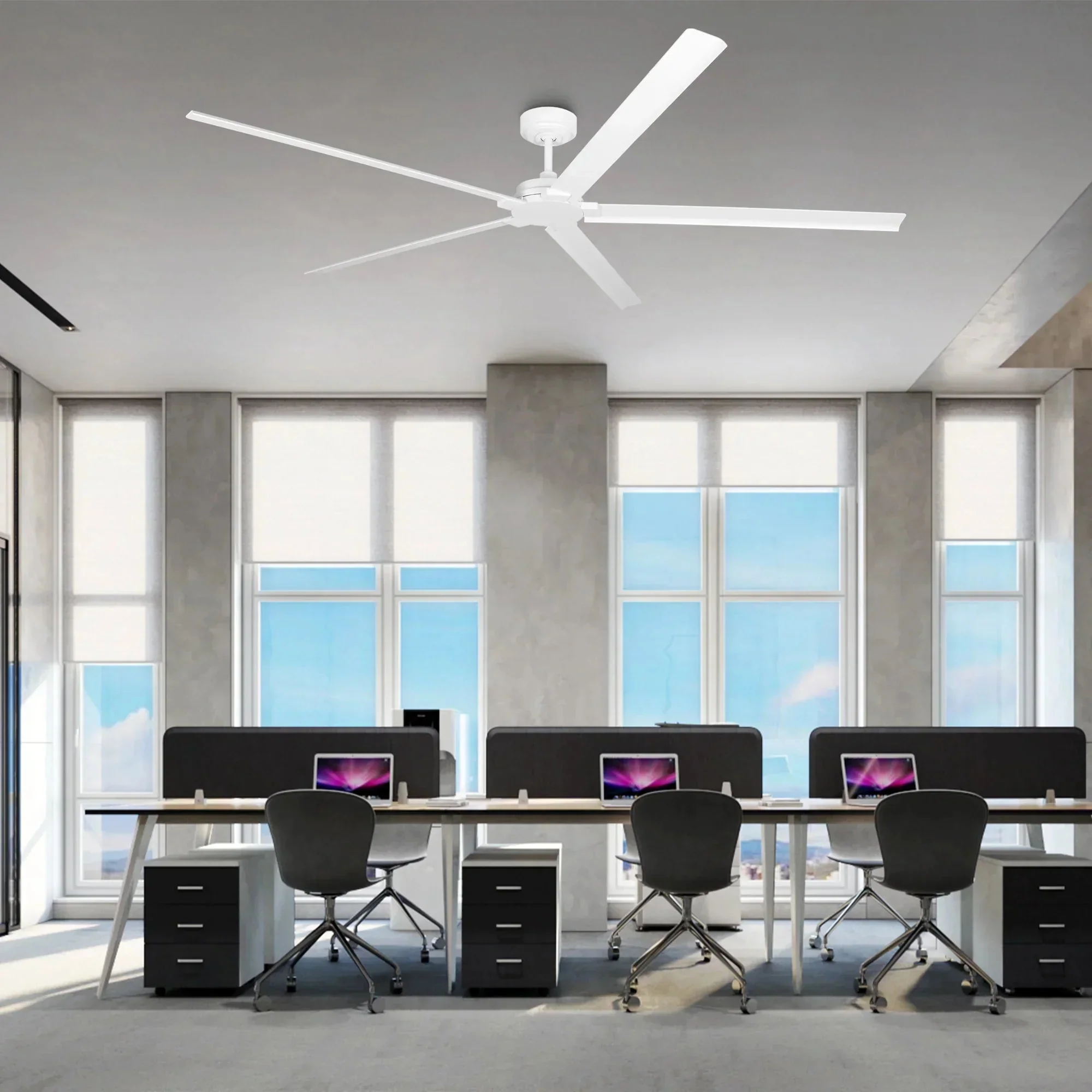 72 Inch 84 Inch Winni IPX4 Outdoor Downrod Mount Ceiling Fan With Remote Control - Image 19