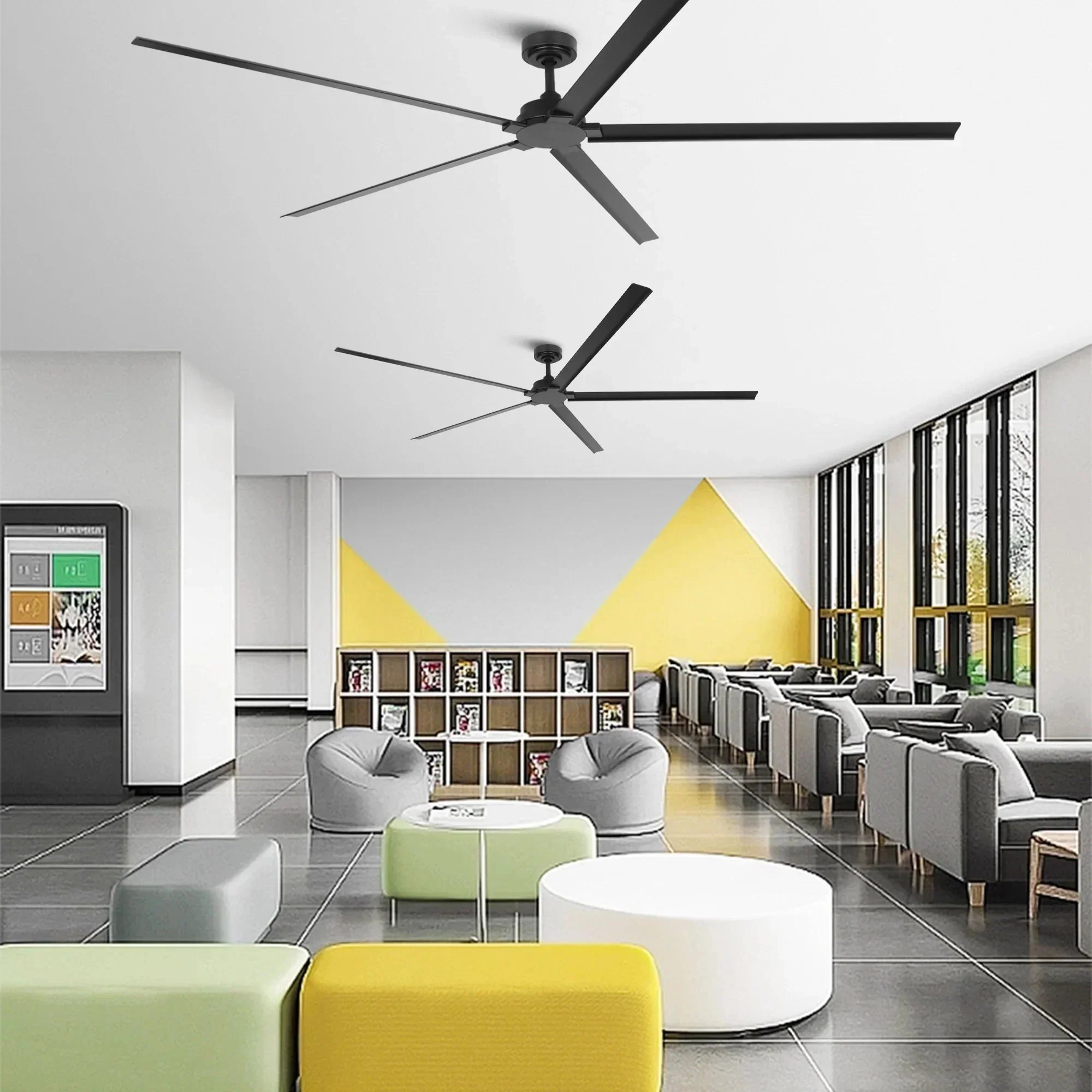 72 Inch 84 Inch Winni IPX4 Outdoor Downrod Mount Ceiling Fan With Remote Control - Image 21