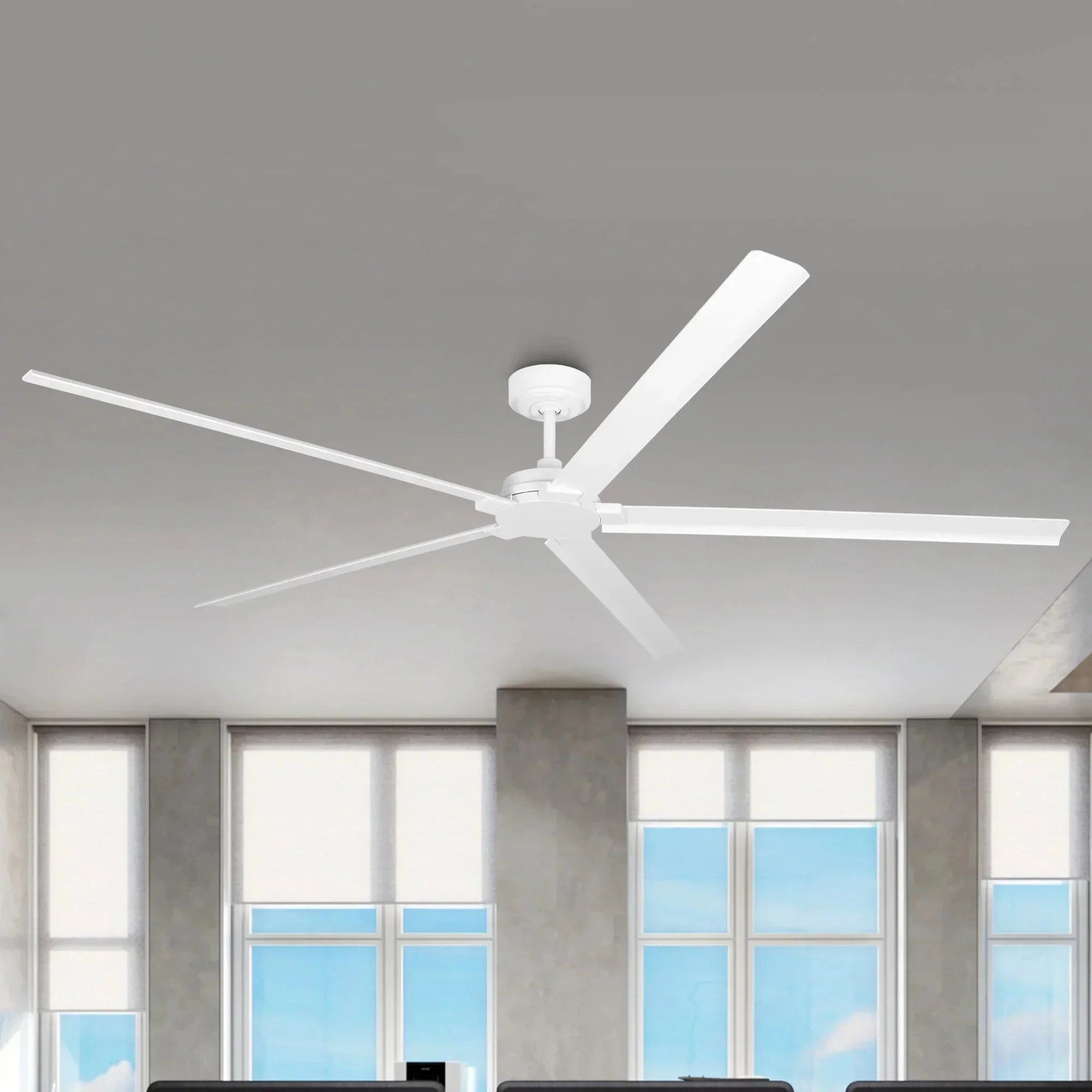 72 Inch 84 Inch Winni IPX4 Outdoor Downrod Mount Ceiling Fan With Remote Control - Image 22