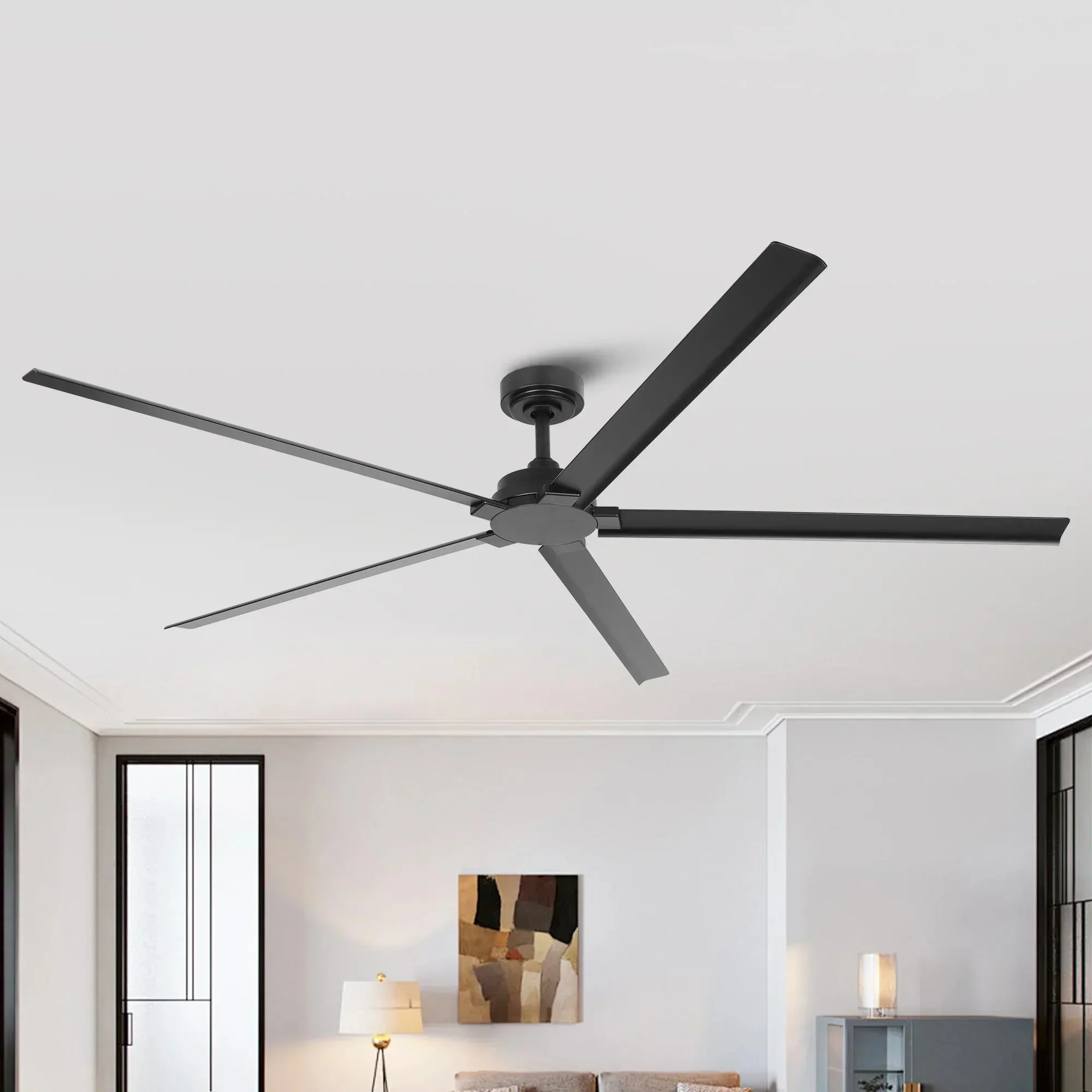 72 Inch 84 Inch Winni IPX4 Outdoor Downrod Mount Ceiling Fan With Remote Control - Image 23