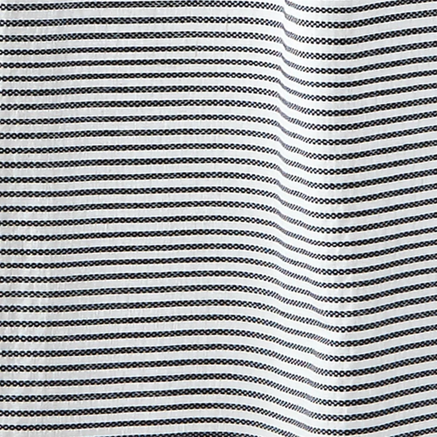 72-inch Navy and White Stripes Cotton Shower Curtain - Image 3