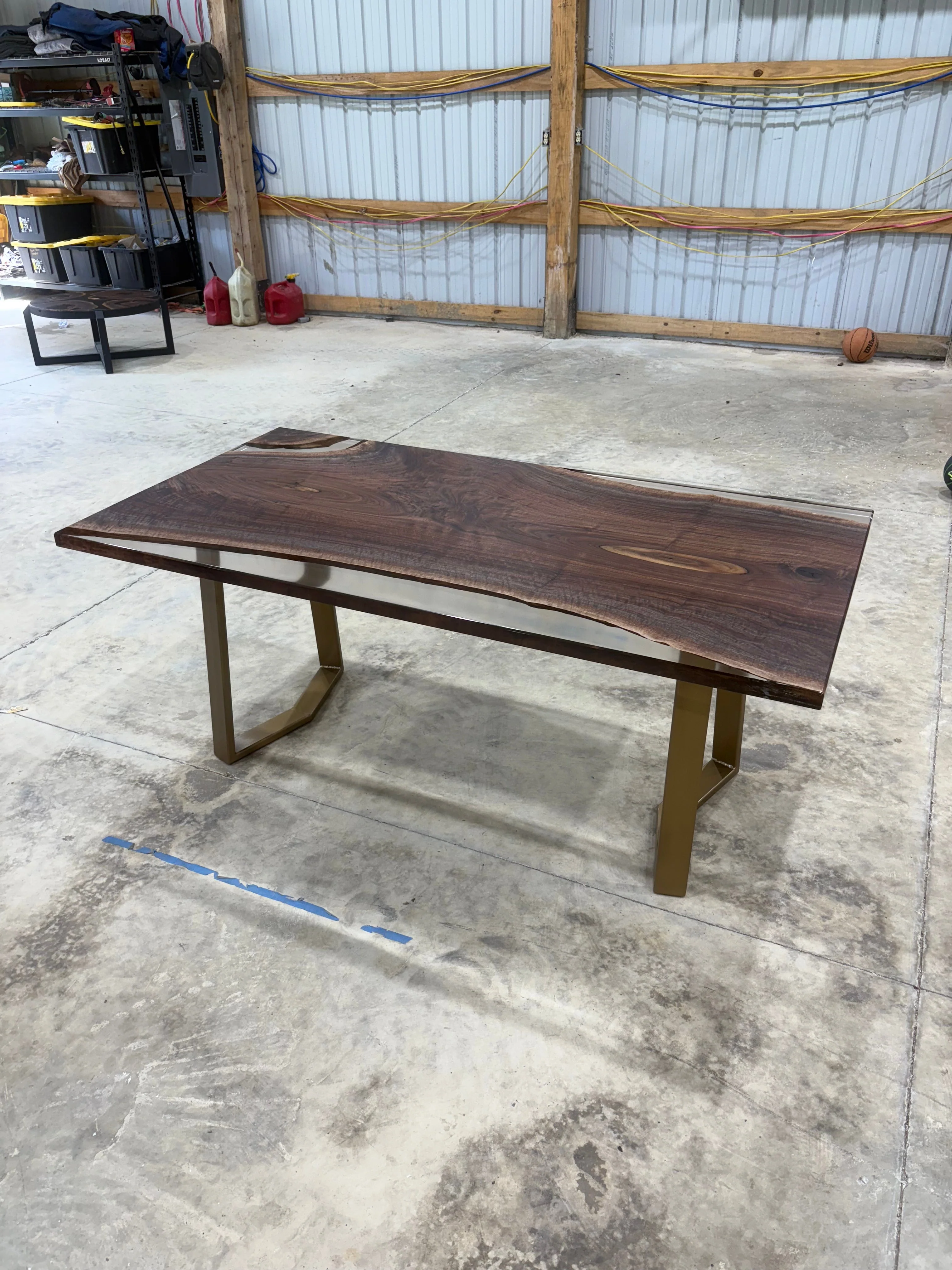 72x38 Walnut Slab Clear Cast - Image 3