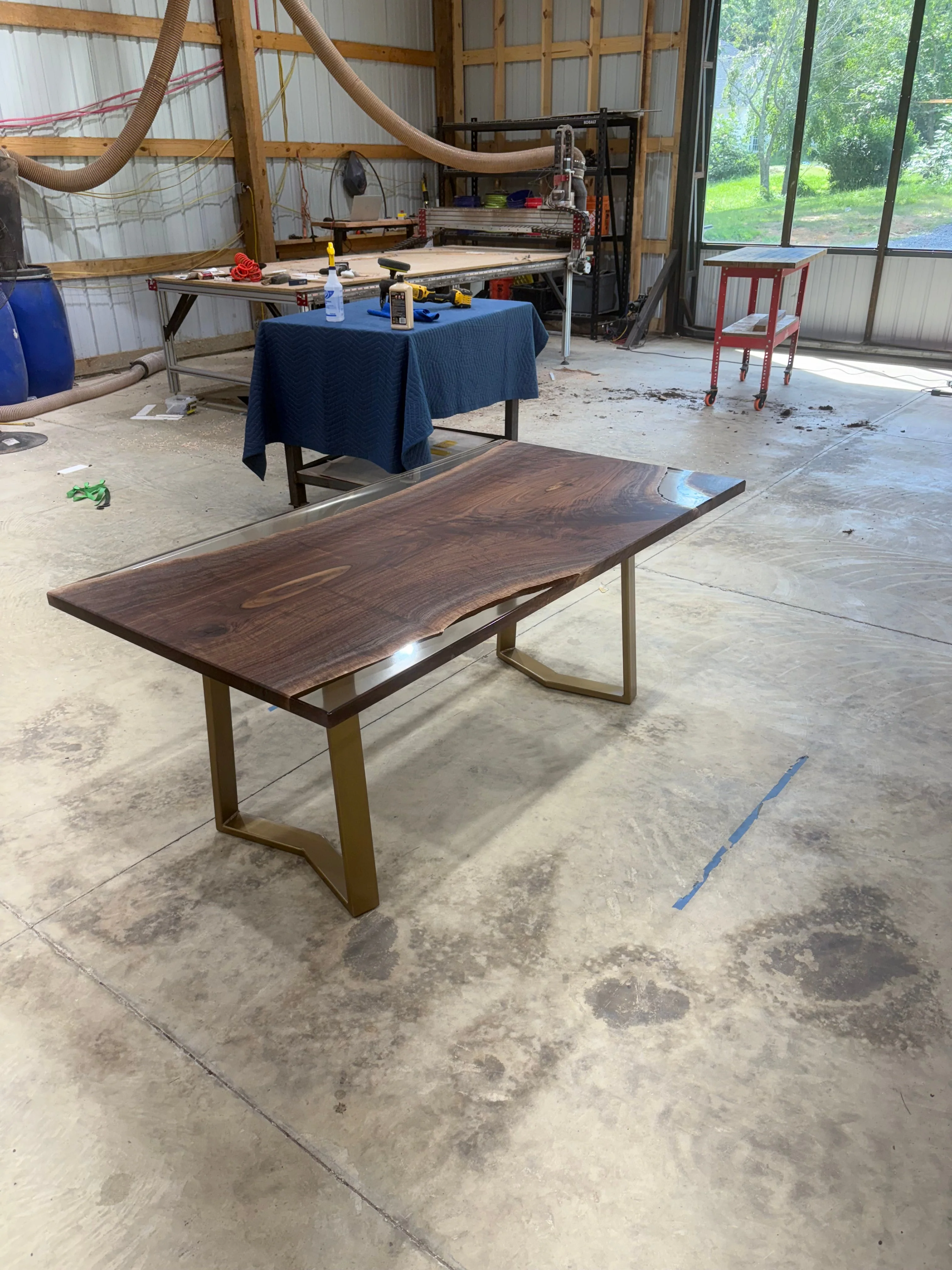 72x38 Walnut Slab Clear Cast - Image 4