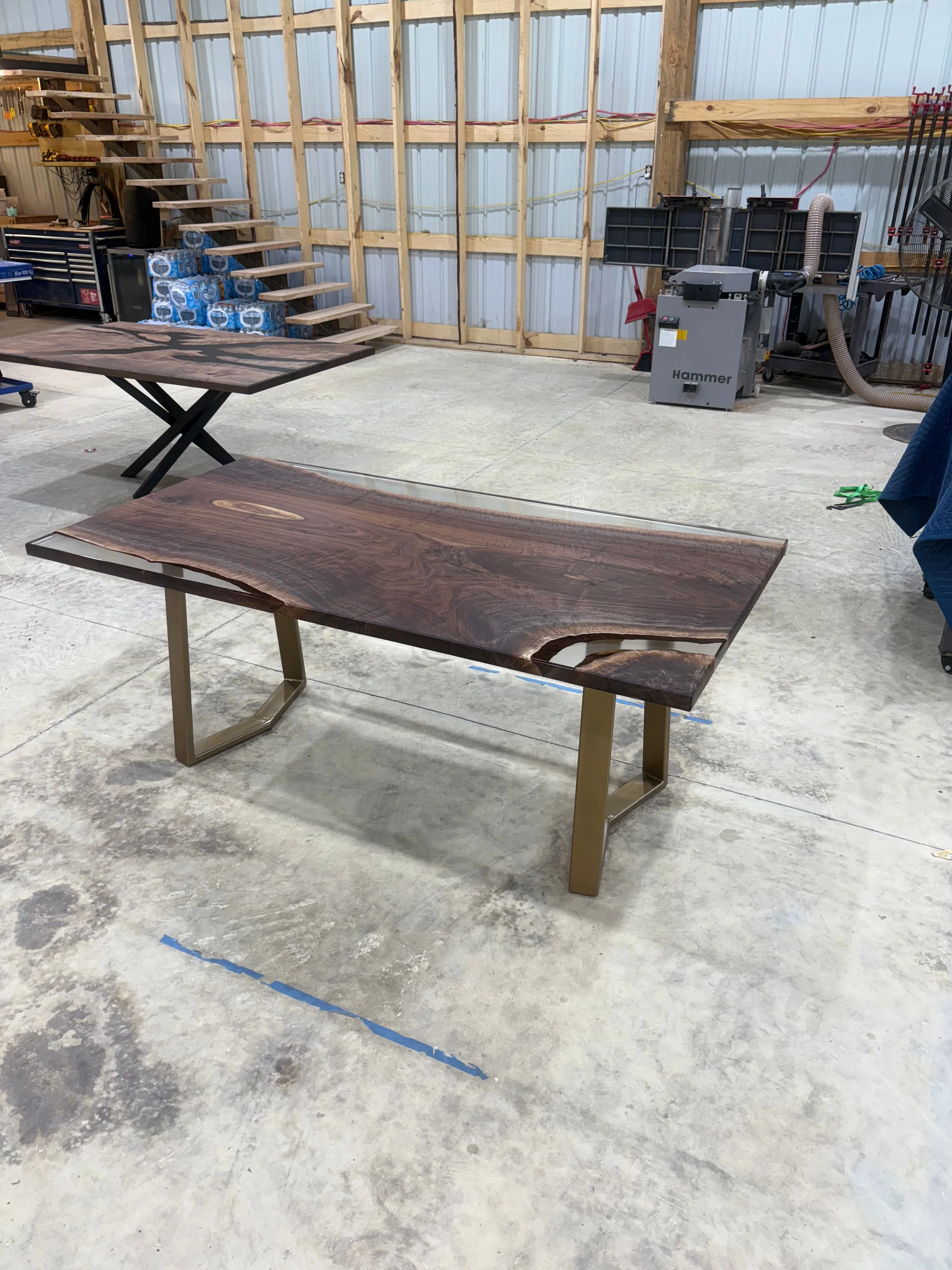 72x38 Walnut Slab Clear Cast - Image 5