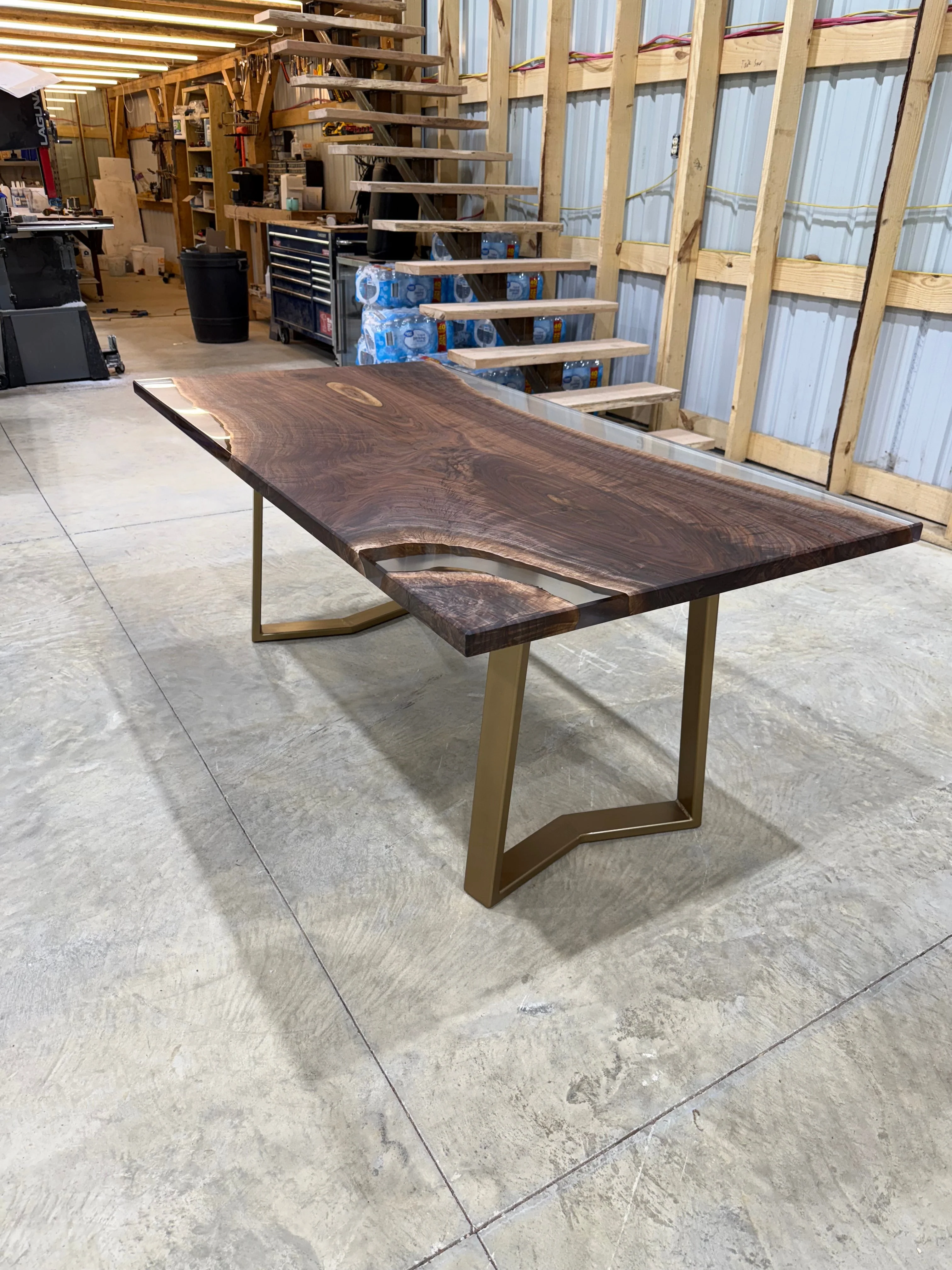 72x38 Walnut Slab Clear Cast - Image 6