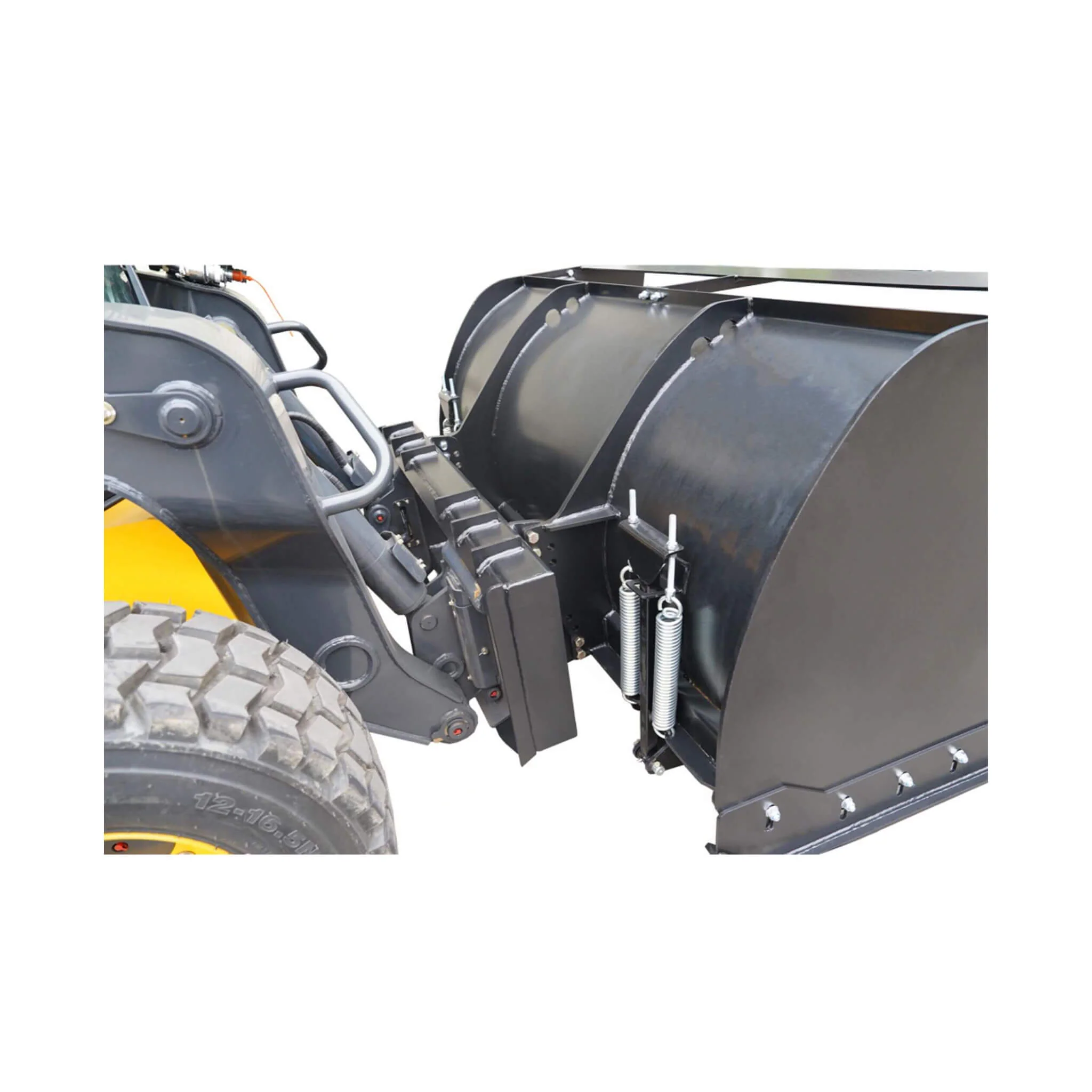 74-Inch Heavy-Duty Skid Steer Trip Edge Snow Pusher Attachment (SAK34098) - Image 7
