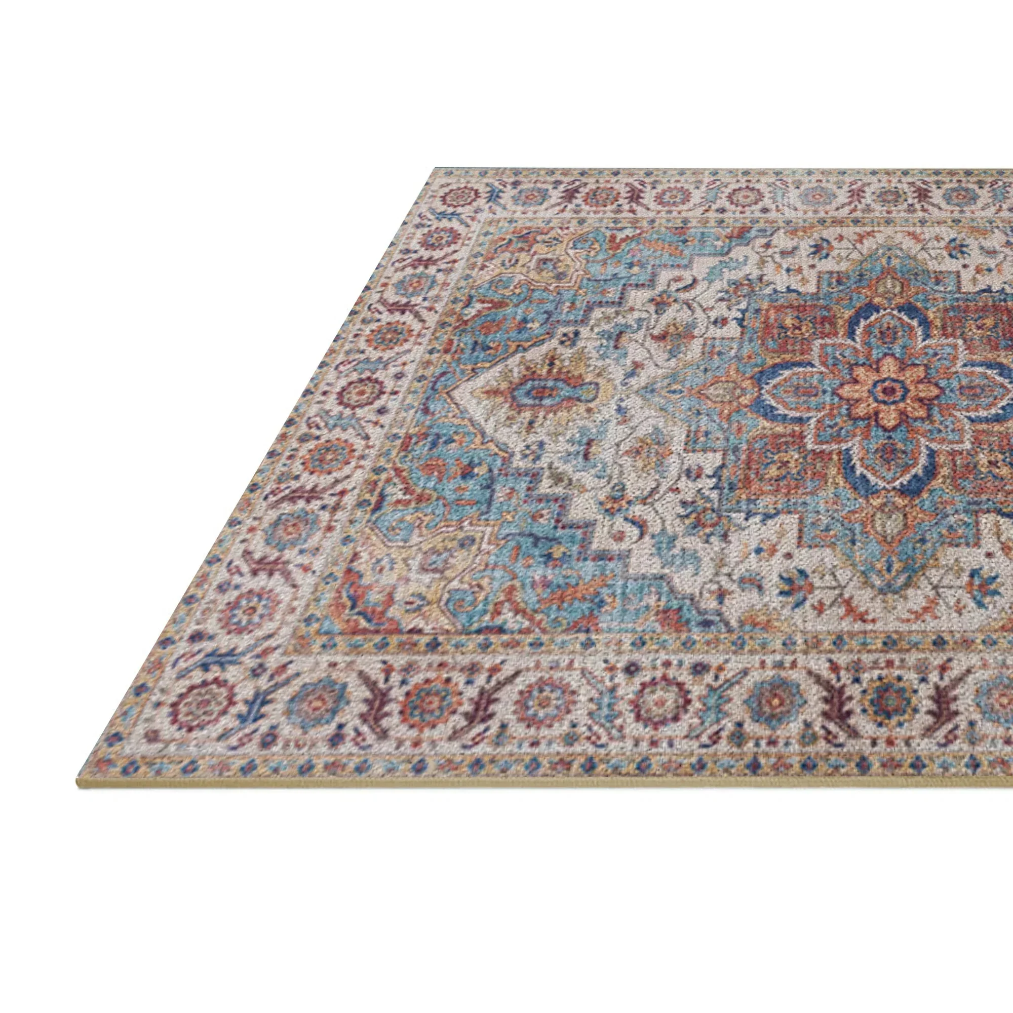7ft x 5ft Vintage Indoor Non-Slip Washable Large  Area Rugs for Bedroom Living Room - Image 17