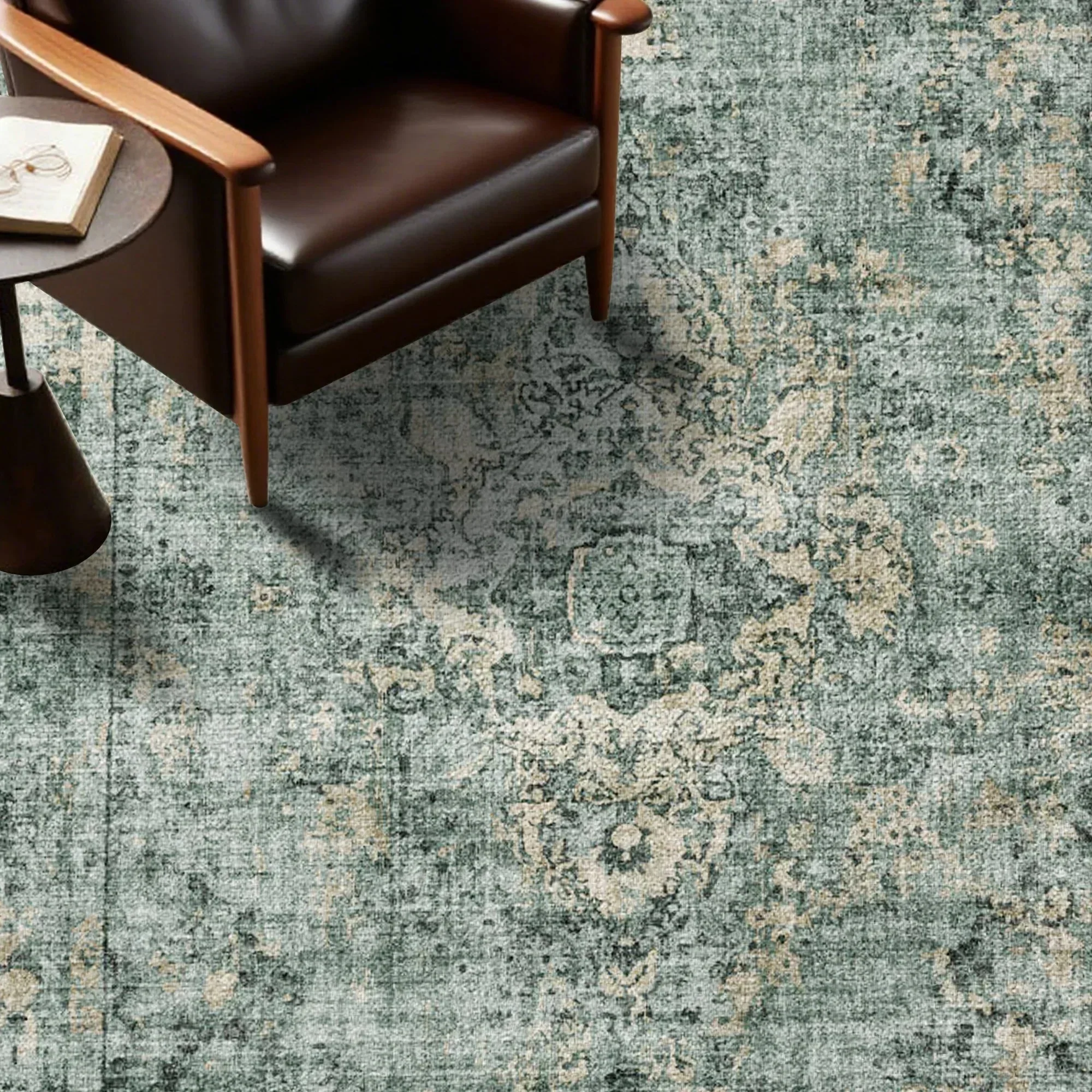 7ft x 5ft Vintage Indoor Non-Slip Washable Large  Area Rugs for Bedroom Living Room - Image 32