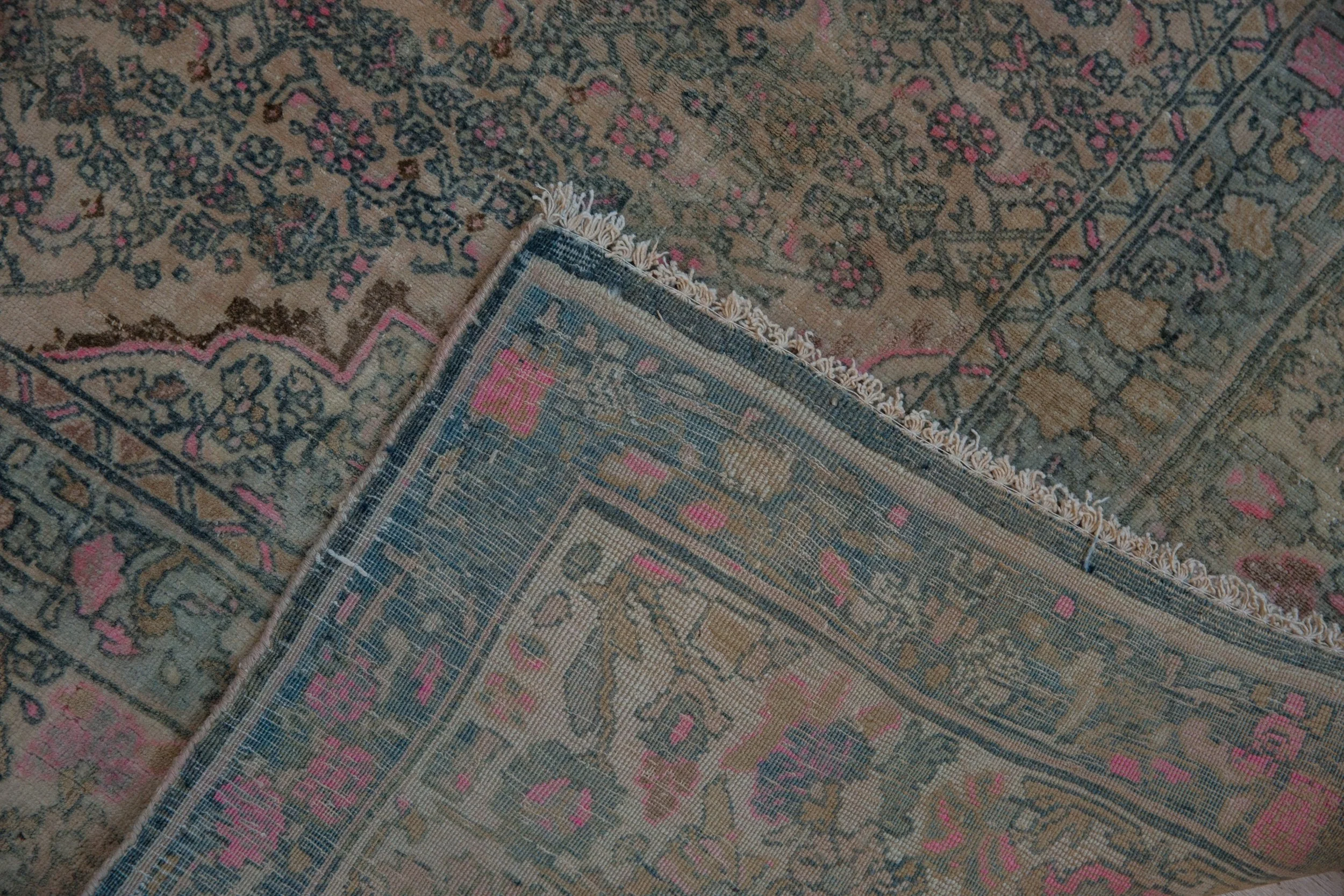 7x10.5 Vintage Distressed Bijar Carpet - Image 11