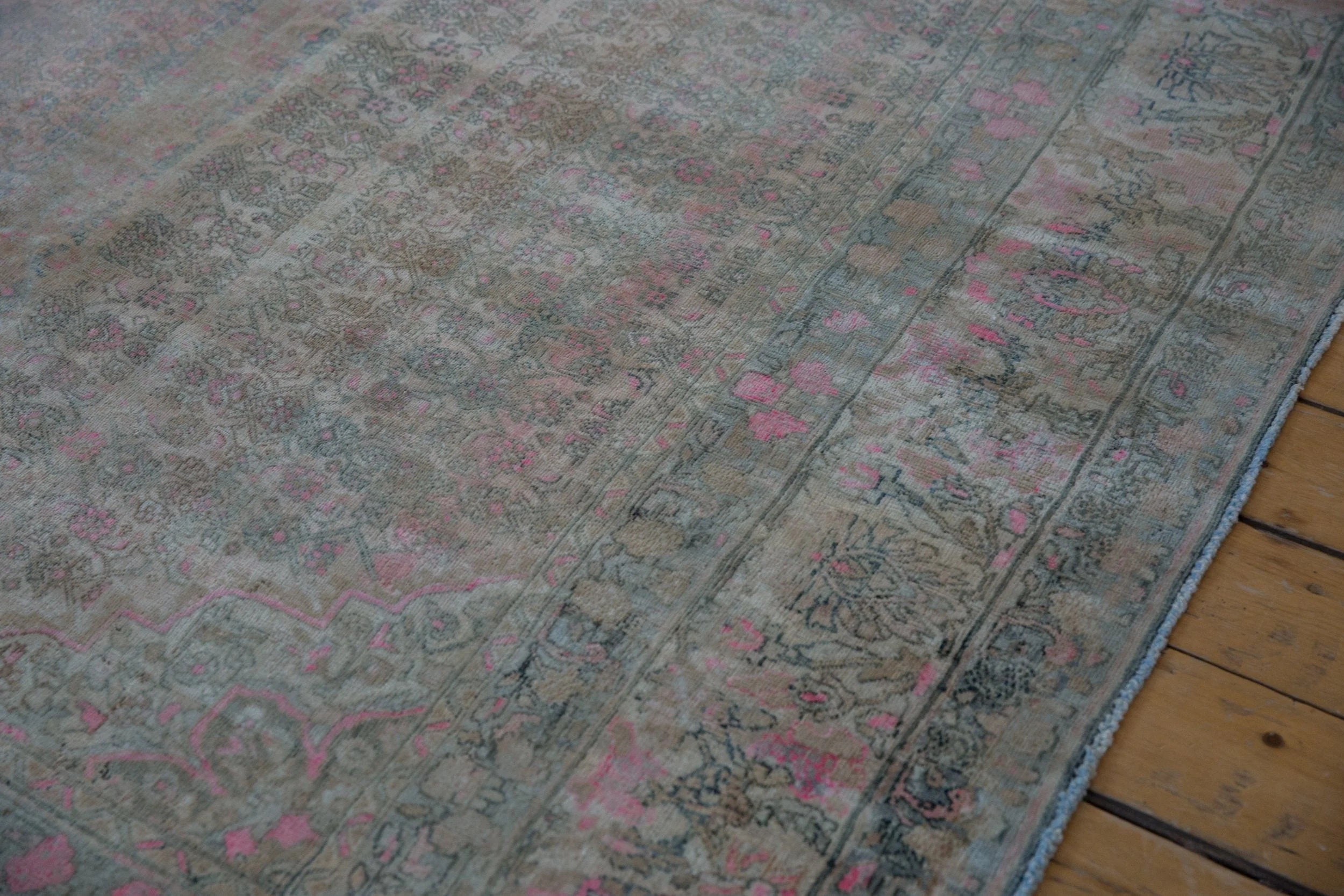 7x10.5 Vintage Distressed Bijar Carpet - Image 4