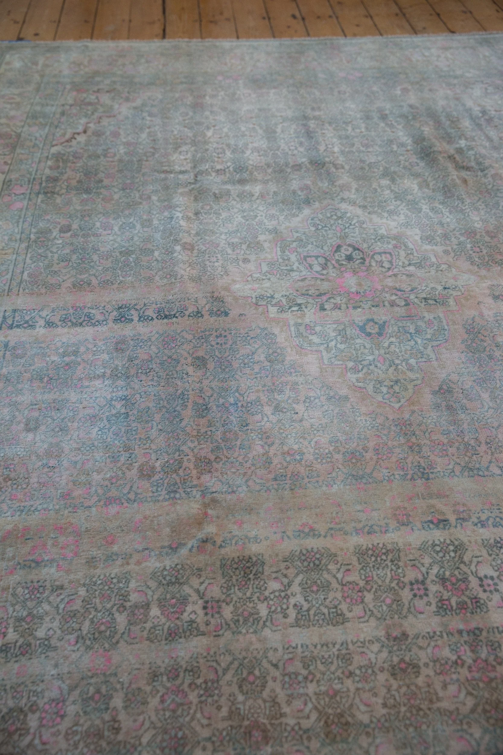 7x10.5 Vintage Distressed Bijar Carpet - Image 5