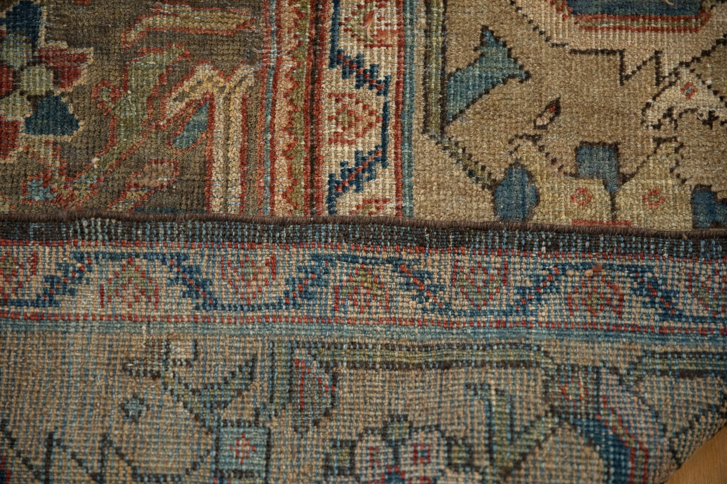 7x10.5 Vintage Distressed Mahal Carpet - Image 11