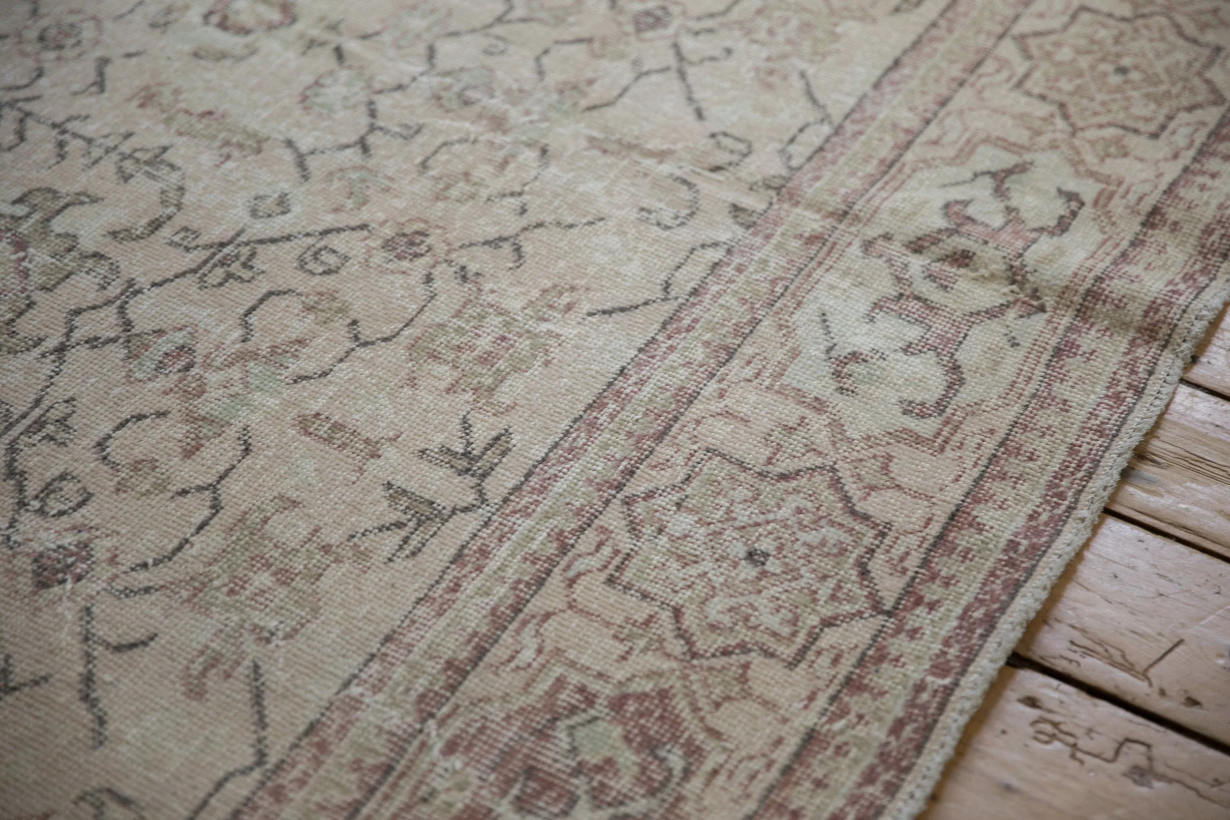 7x10.5 Vintage Distressed Oushak Carpet - Image 4