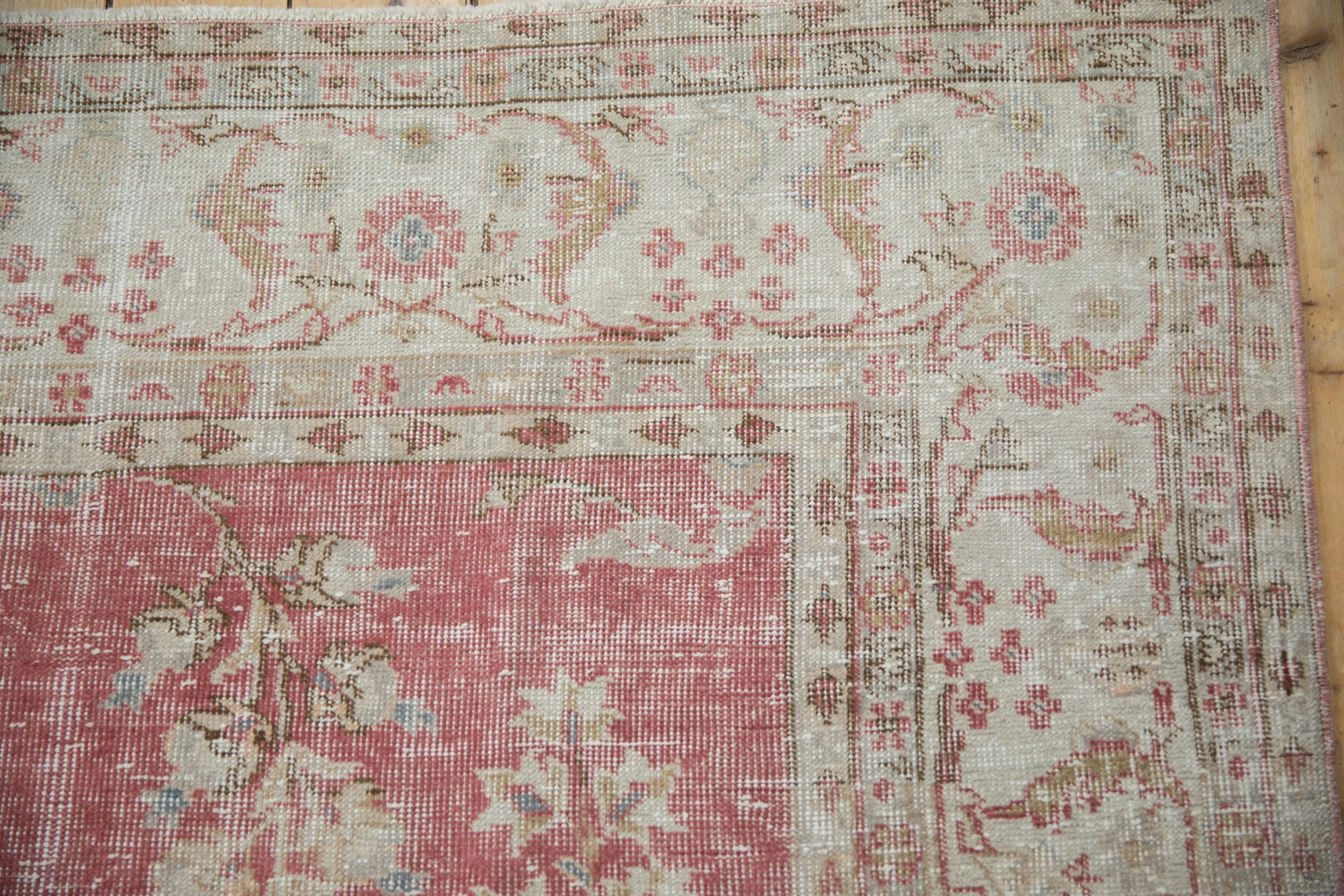 7x10.5 Vintage Distressed Oushak Carpet - Image 3